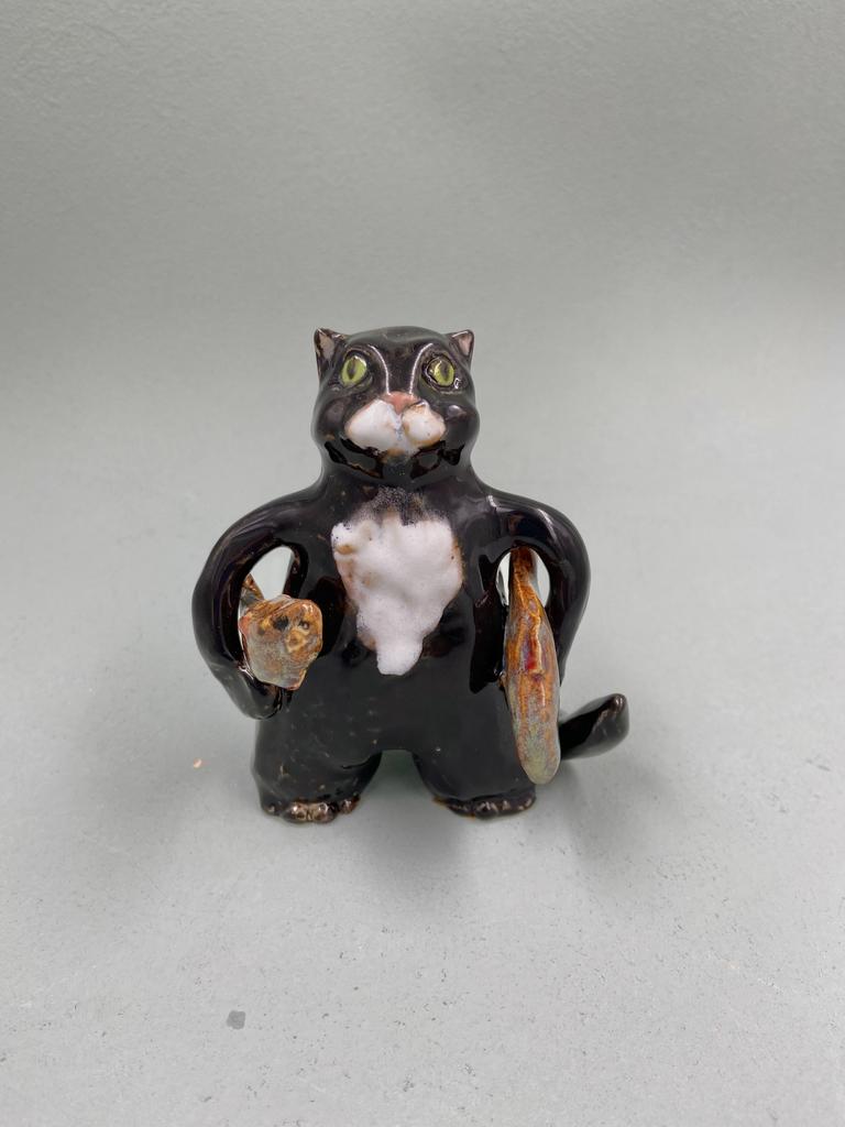 Фигурка Кот с рыбами