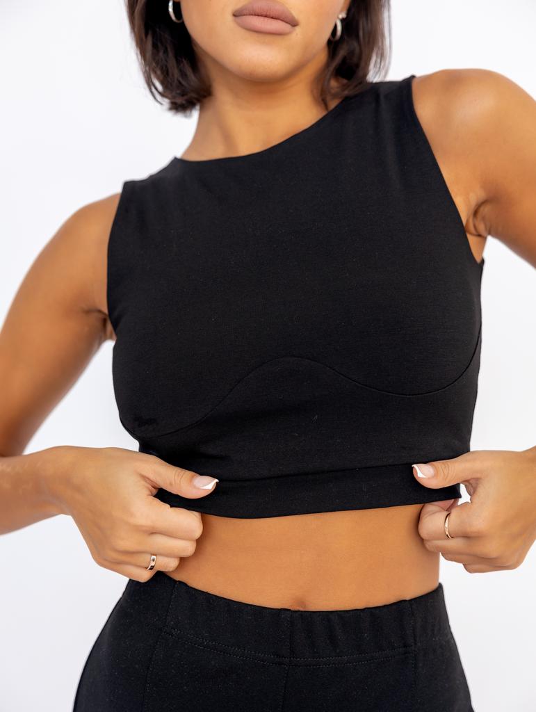 Кроп-топ БРИЗ/BREEZE Черный