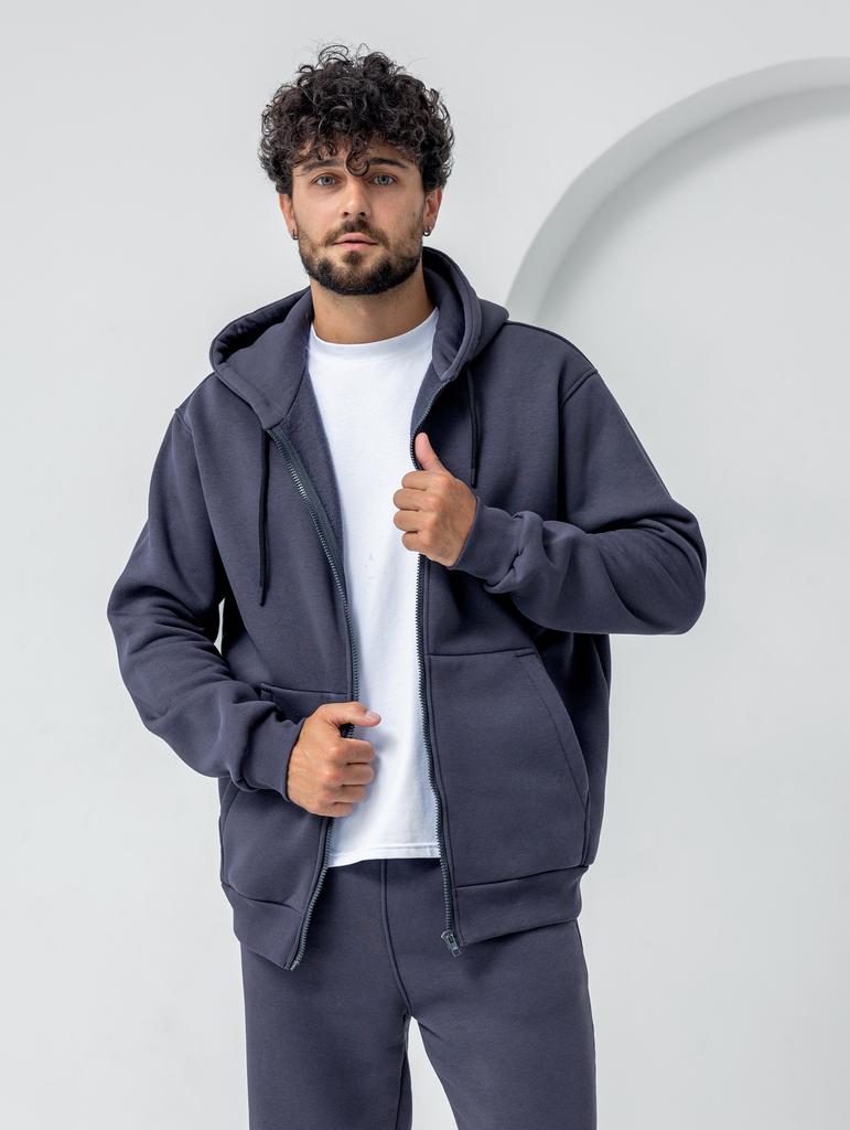 Худи ЗИП ВОРМ МЕН/ZIP WARM MEN Графит