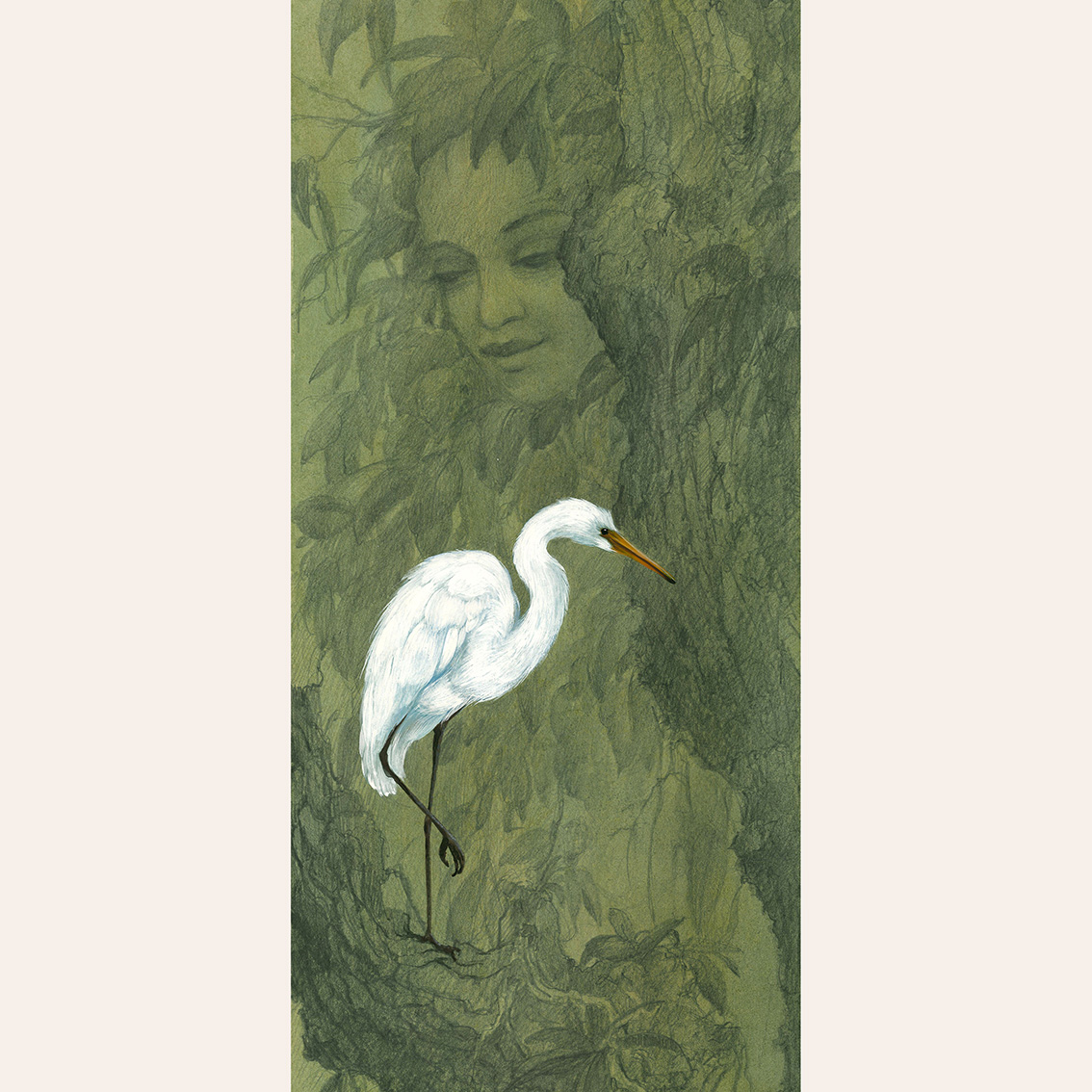 Открытка Цапля