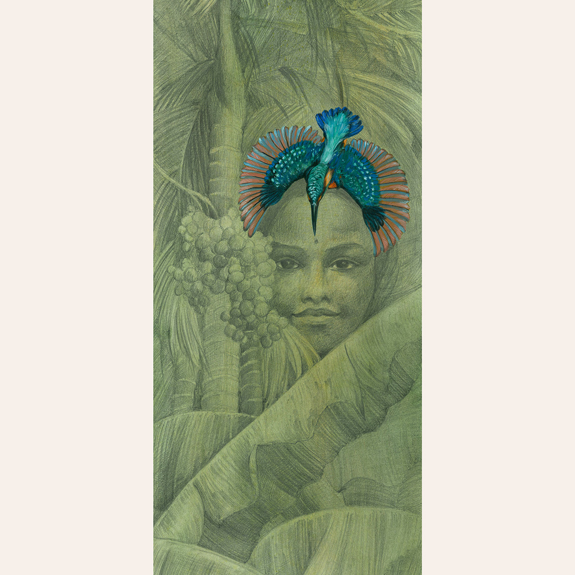 Открытка Зимородок