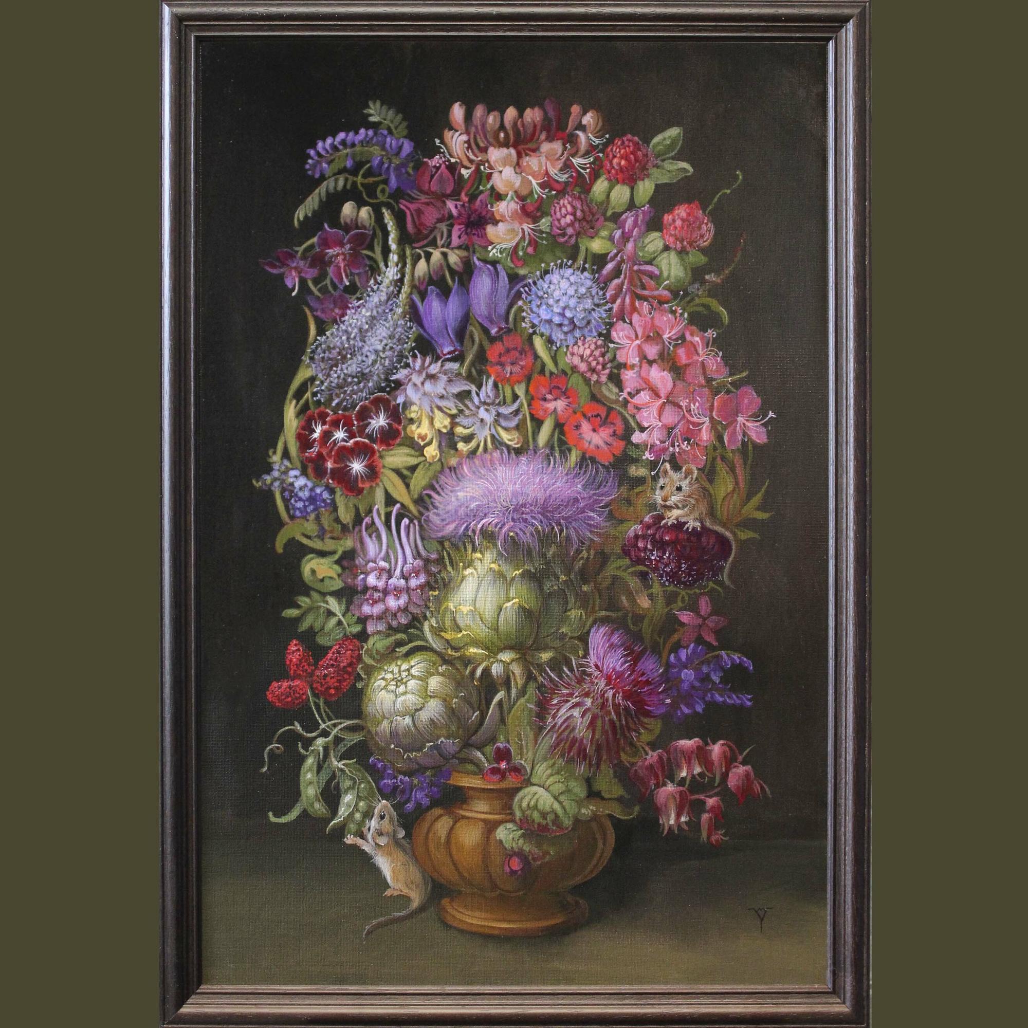 Флорентийский букет с мышкой