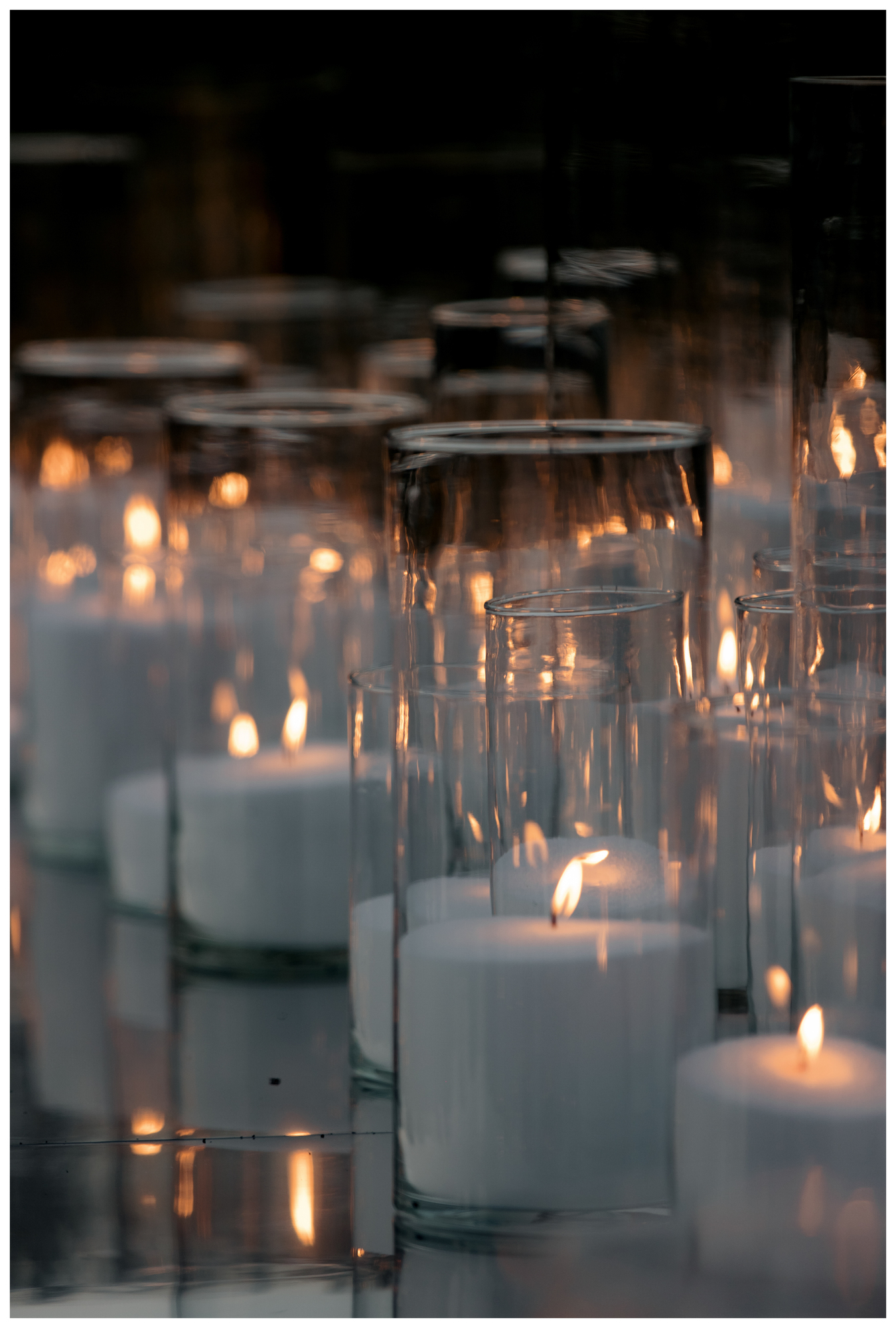 Сет насыпных свечей на пол 10-50 см