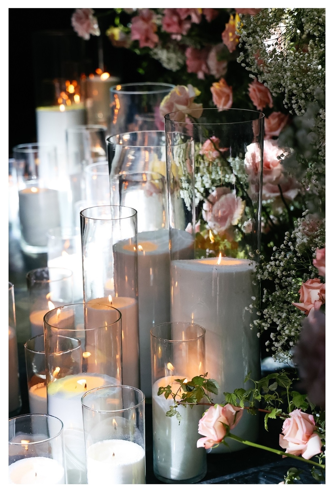 Сет насыпных свечей 10-35 см