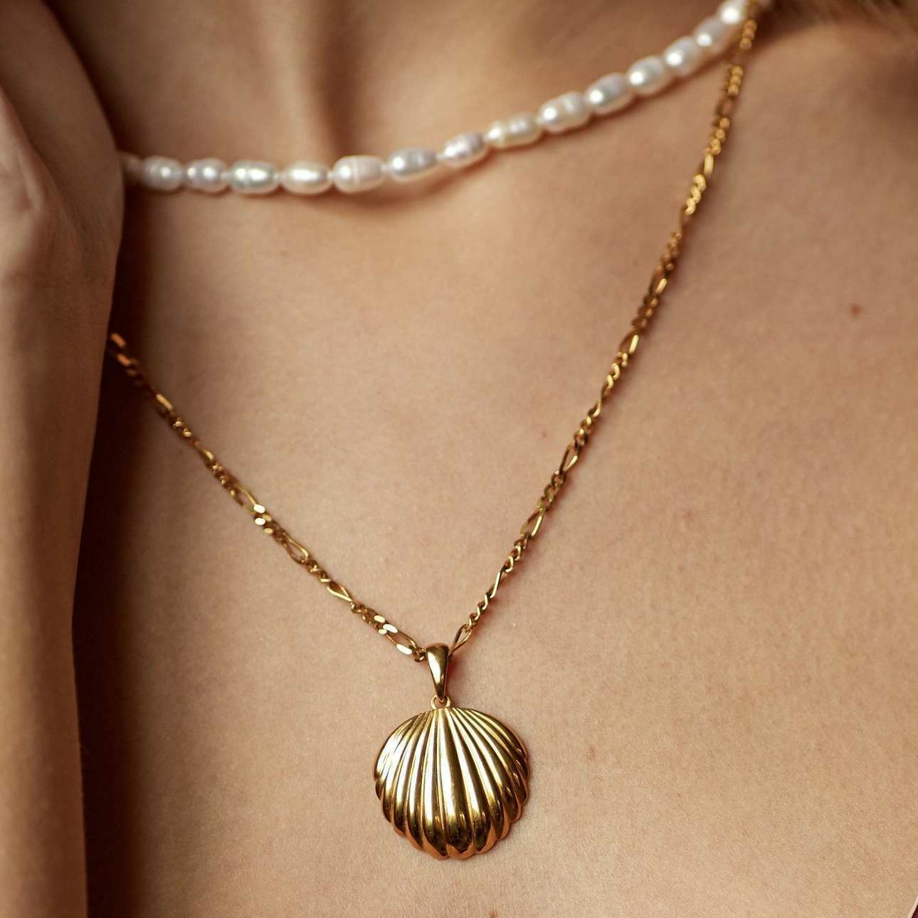 Подвеска MILANO на плетеной цепочке с позолотой