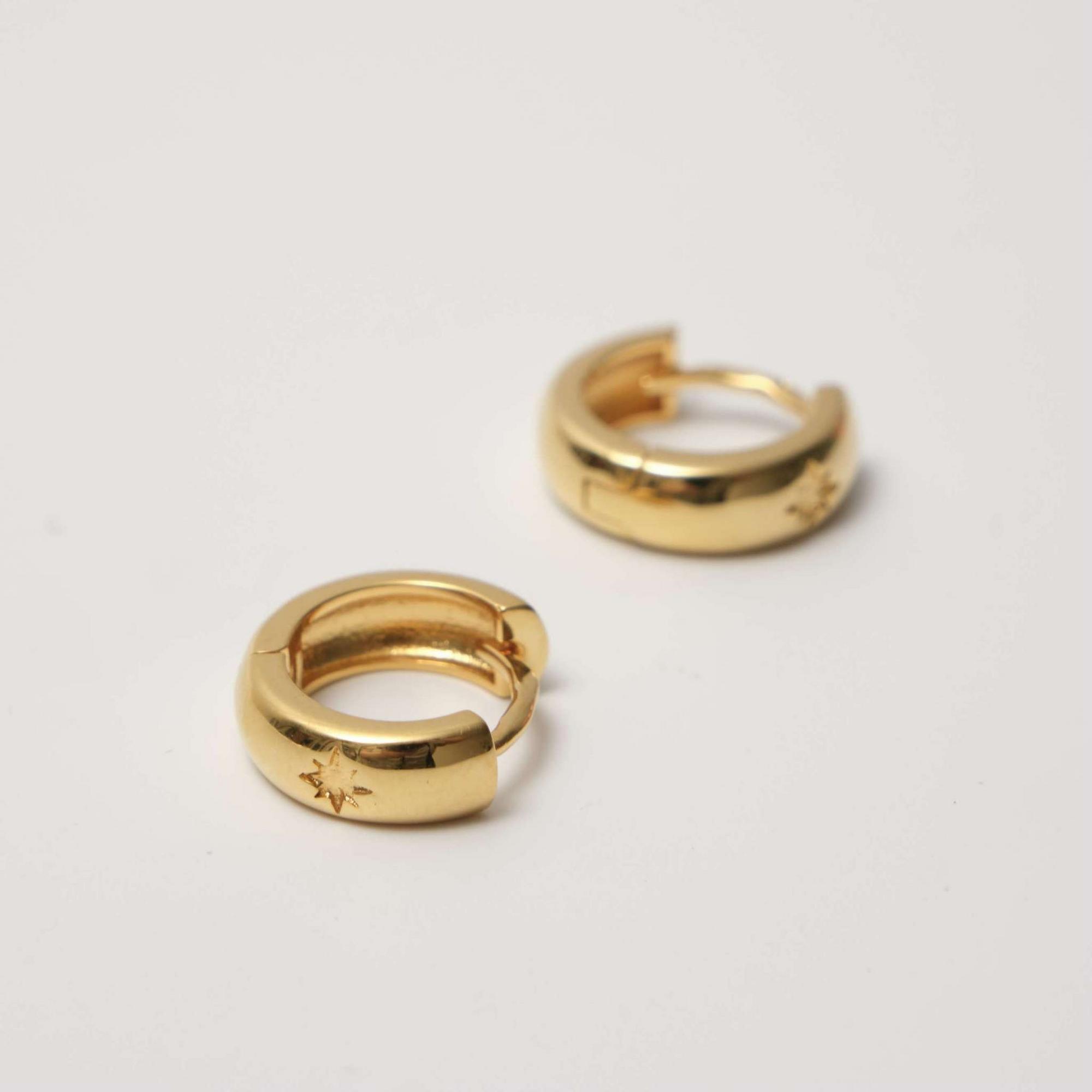 Серьги-кольца ALESSANDRIA с позолотой