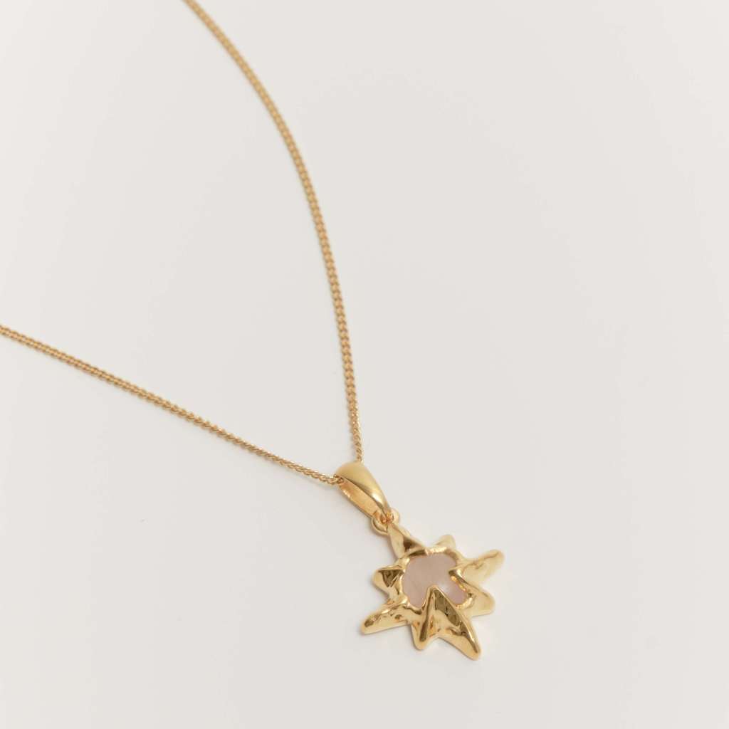 Подвеска-звезда NUORO с розовым кварцем