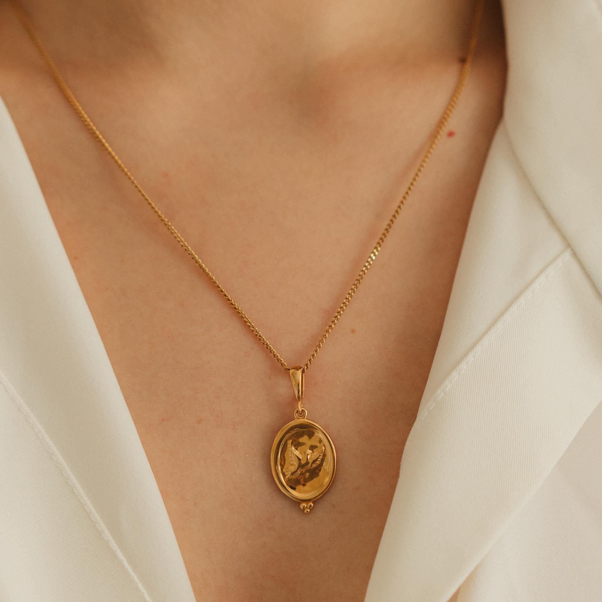 Подвеска с птицей VALIANO с позолотой