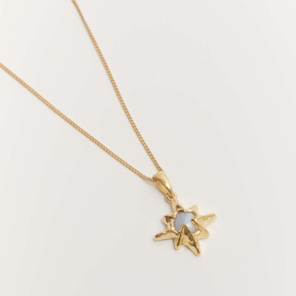Подвеска-звезда NUORO с голубым агатом