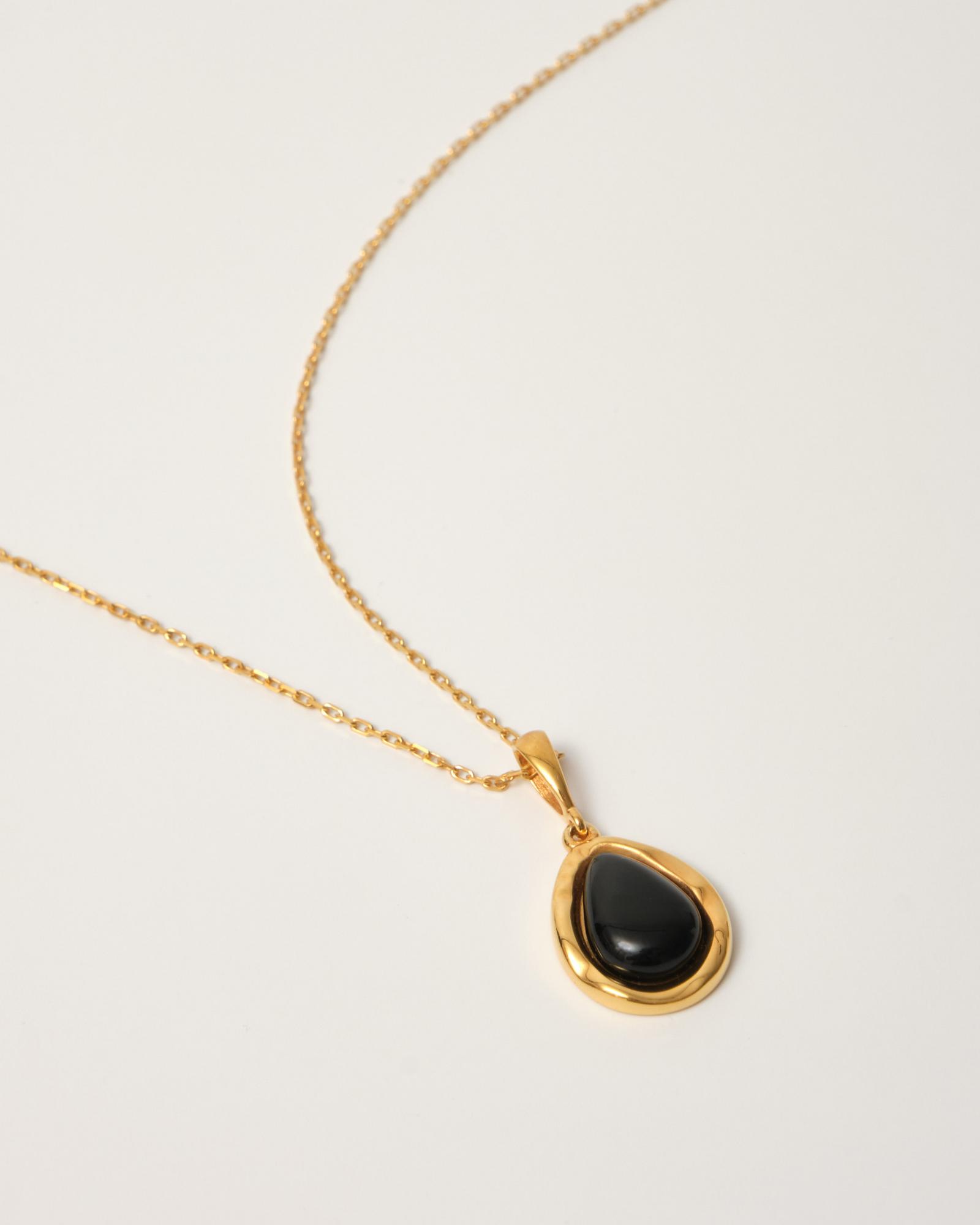 Подвеска PATTI с каплей из черного агата