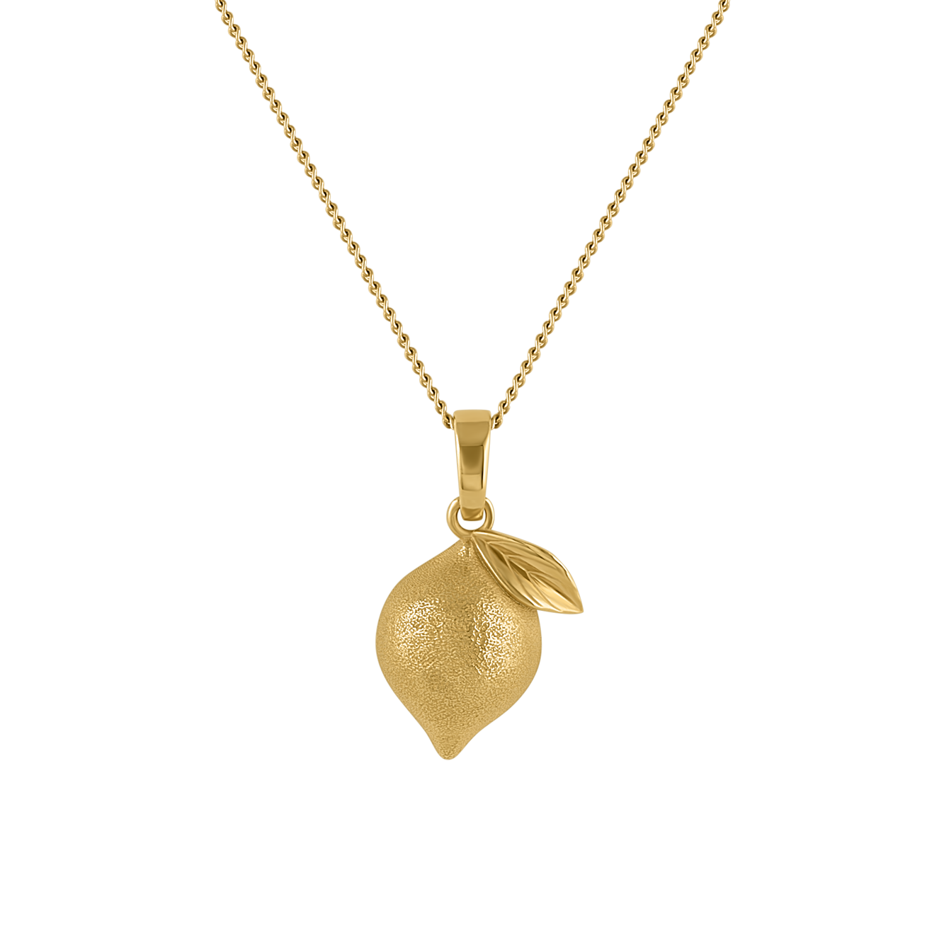 Подвеска LIMONCELLO с лимоном фактурная с позолотой