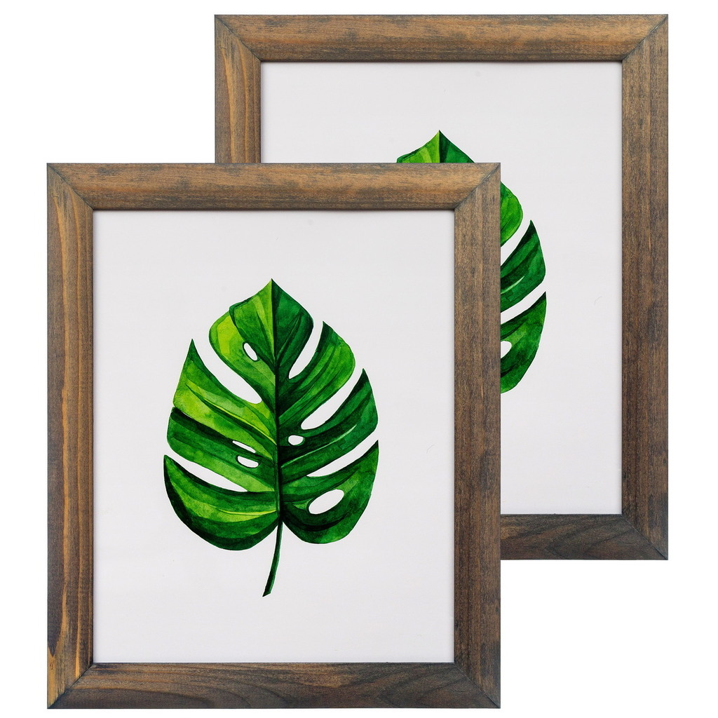 grey 5x7" rounded border, set of 2