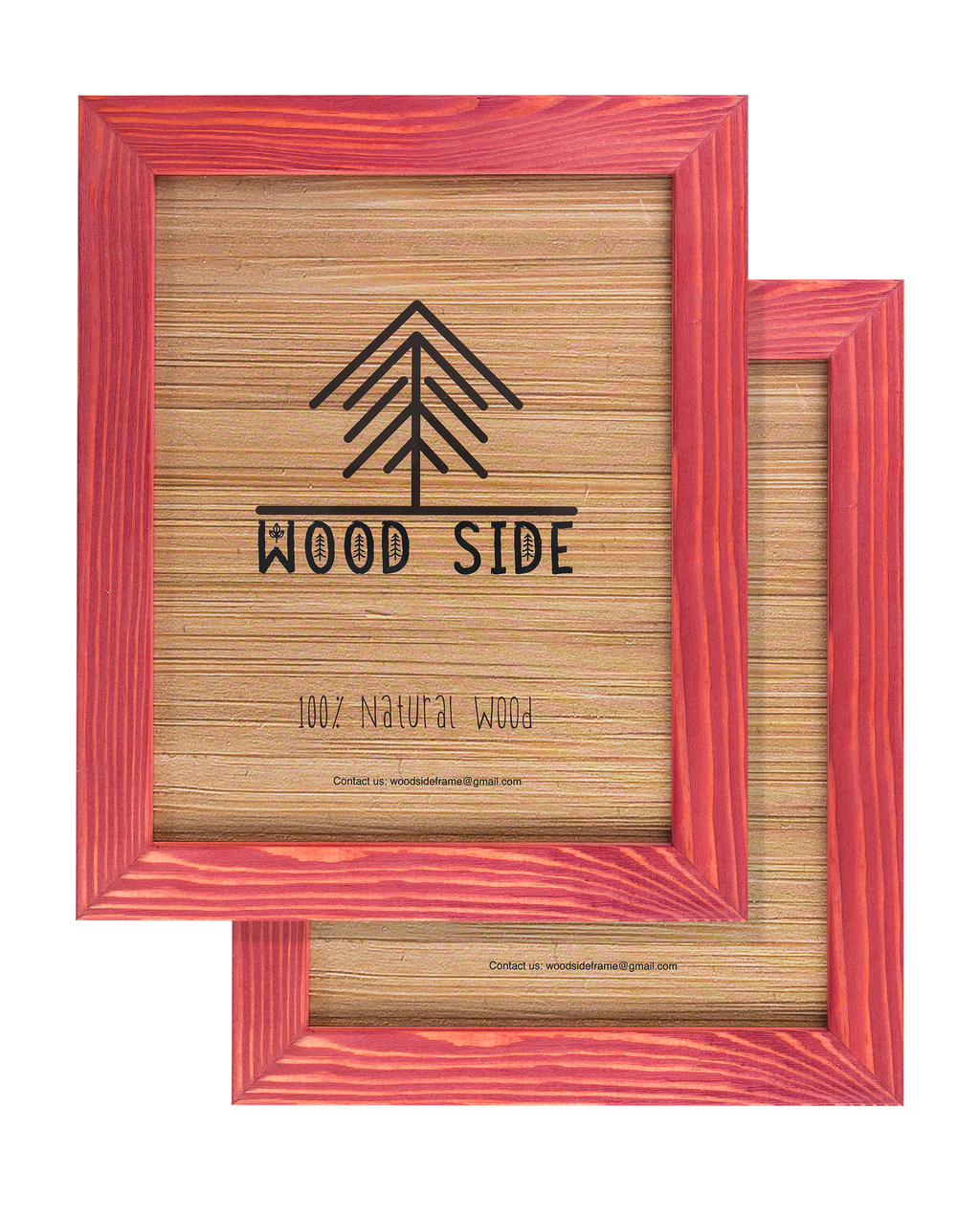 rustic red 8.5x11", set of 2