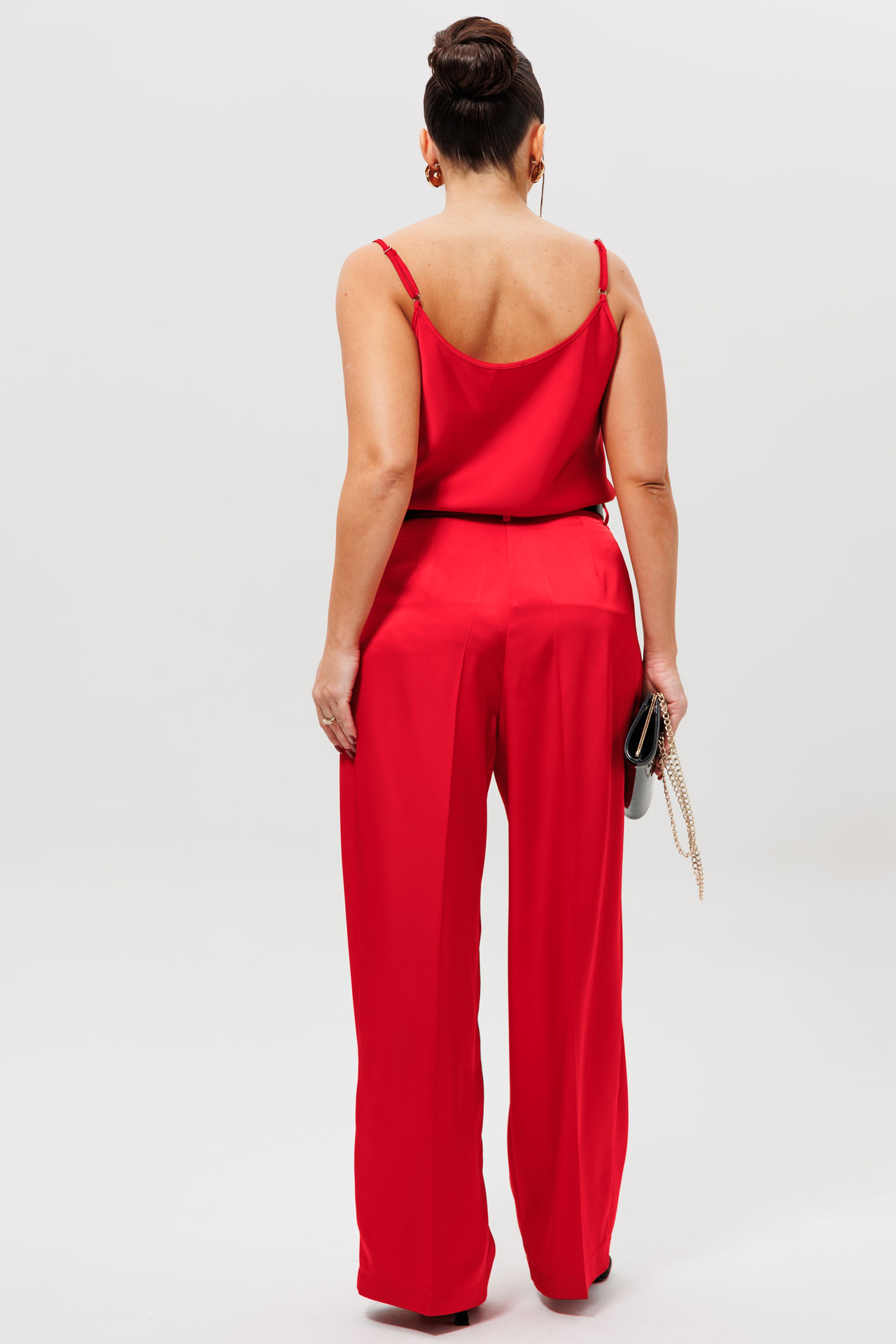 Блуза атласная красная арт. 1164бл