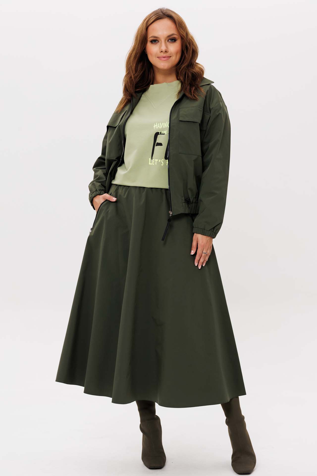 Костюм женский арт. 1268 цвет хаки