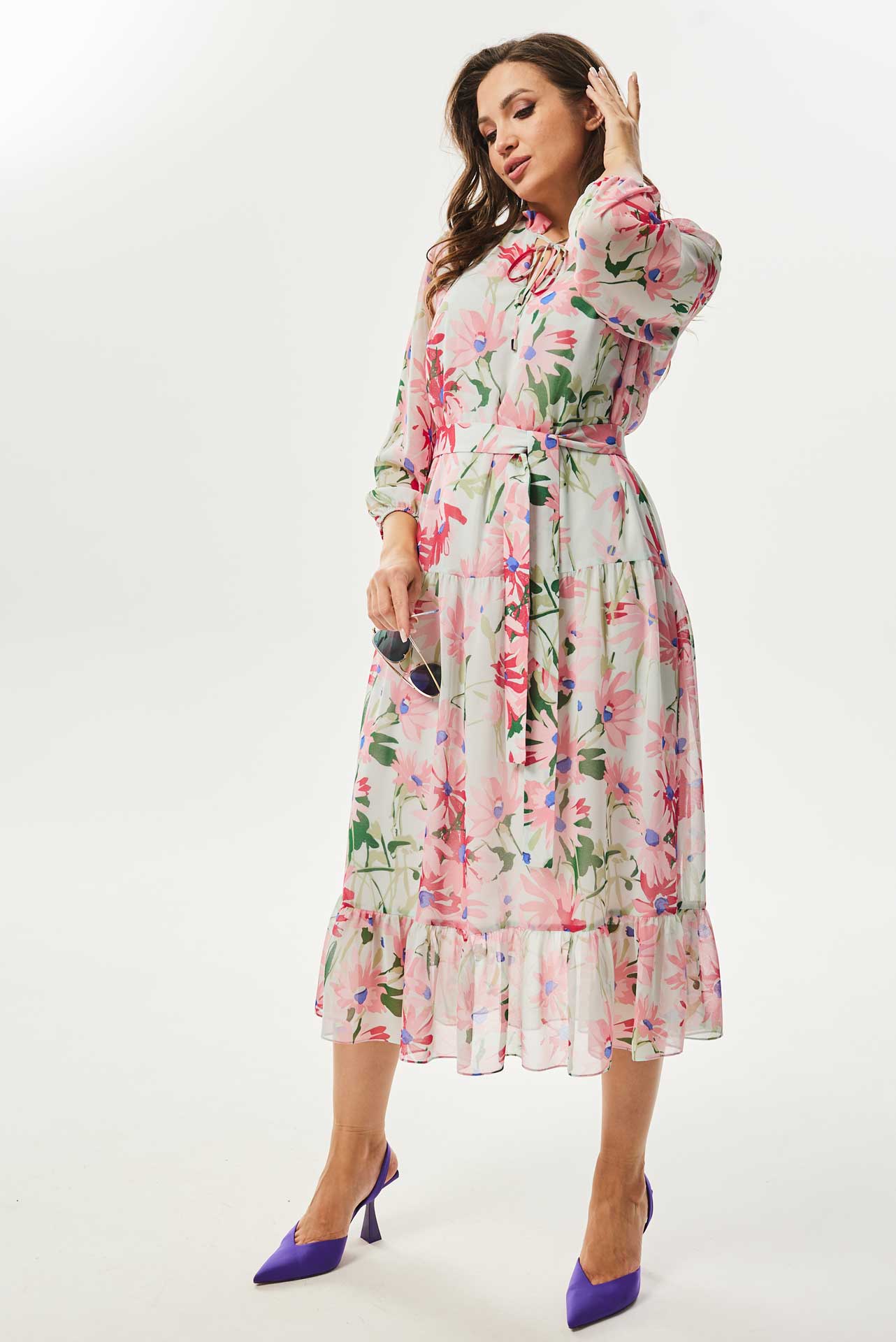 Платье женское арт. 951 цветы