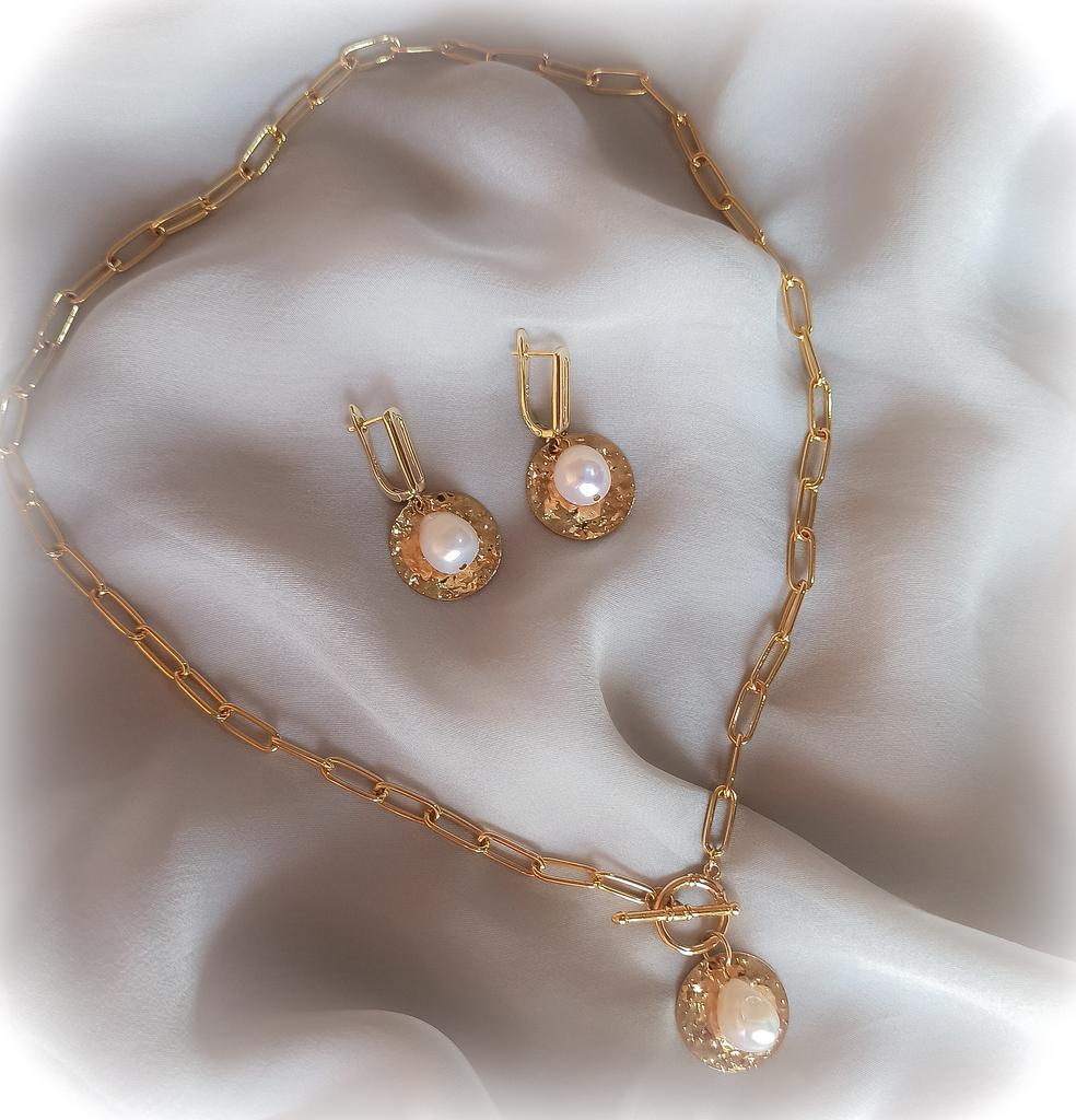 Комплект с барочным жемчугом