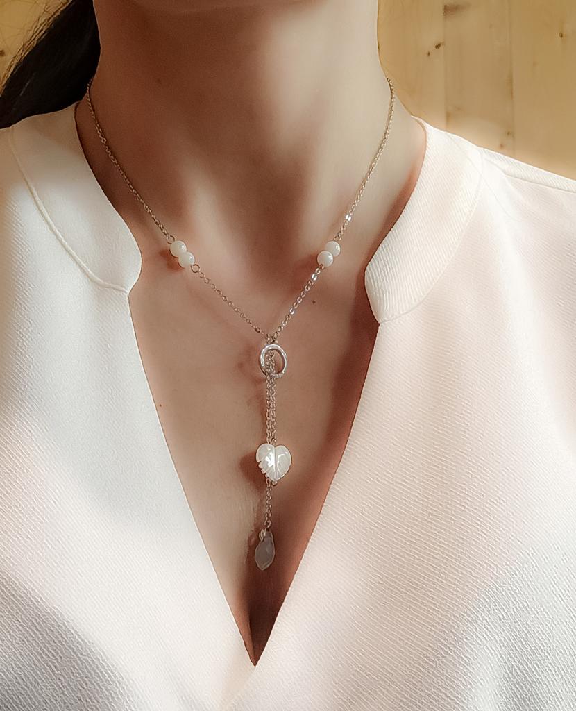 Колье с перламутром