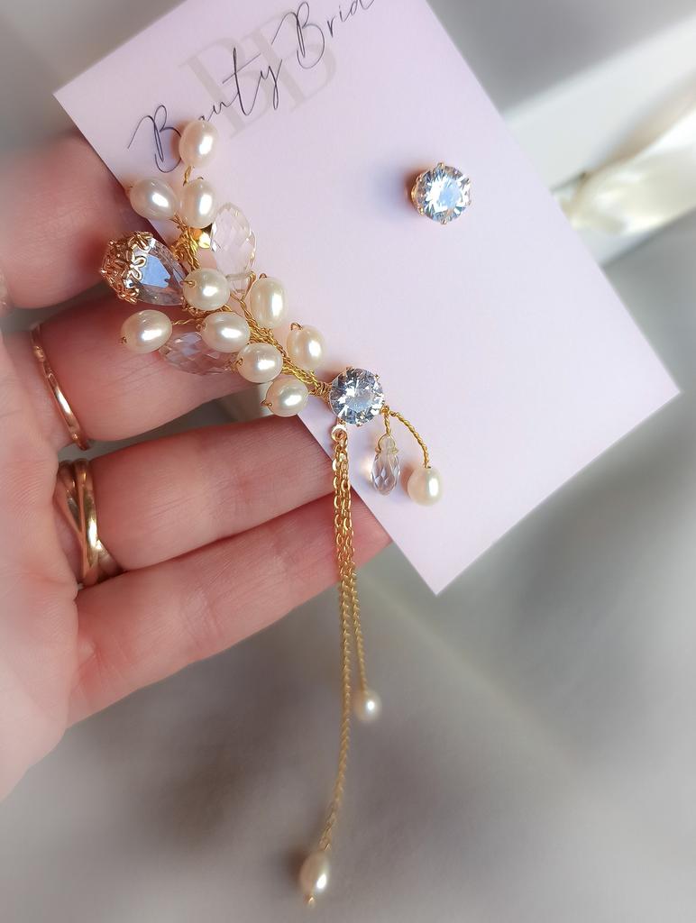 Свадебный кафф. Каффа. Серьги каффы