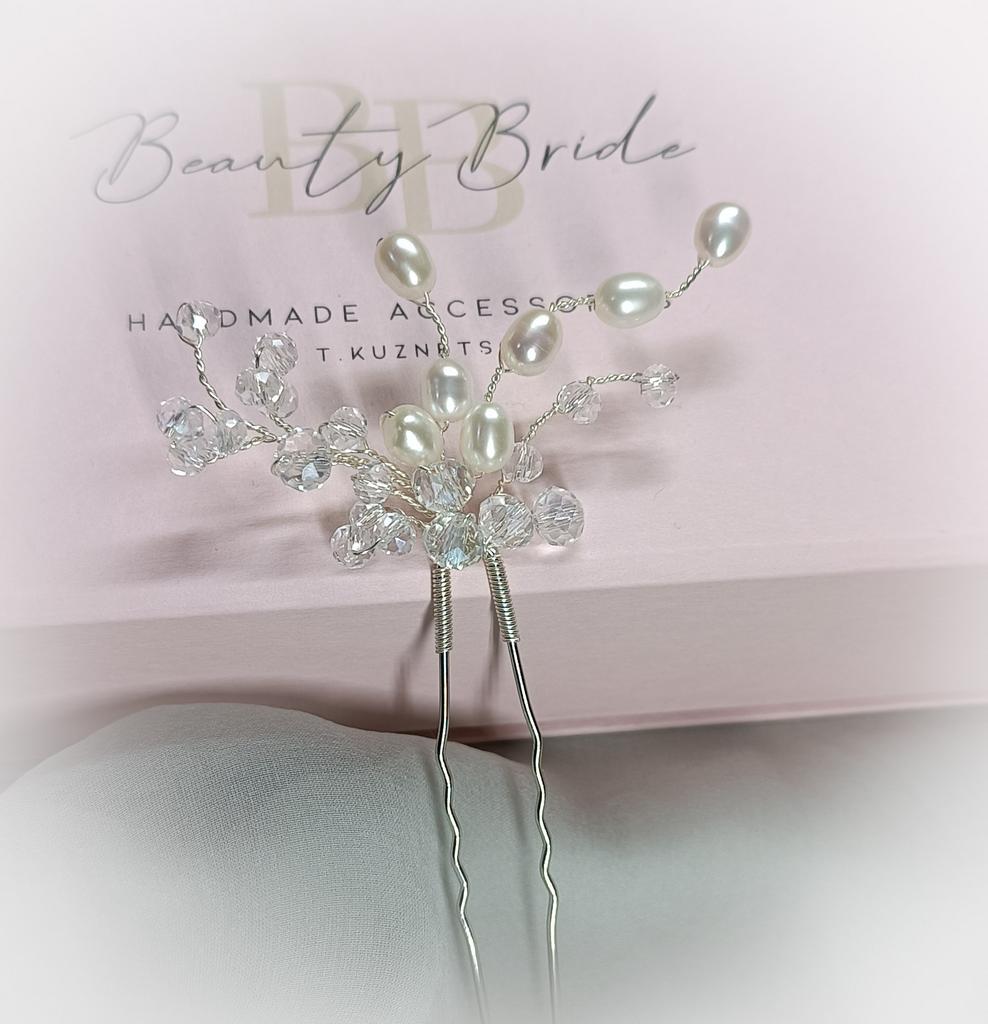 Украшение для волос. Шпилька "Нежность"