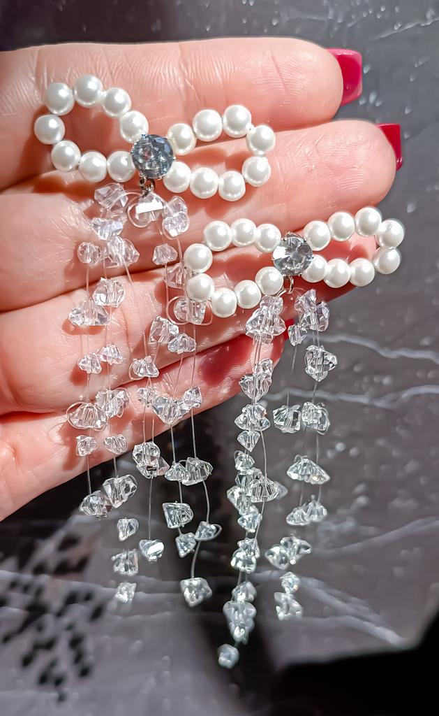 Серьги-бантики