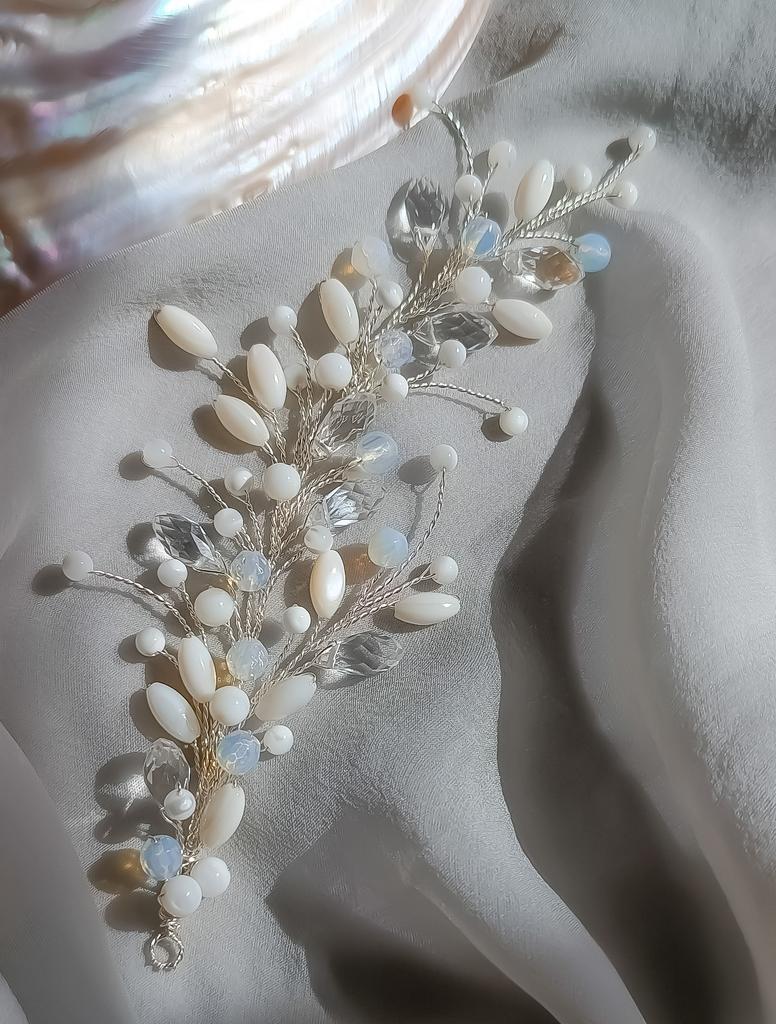 Украшение в прическу "Лунный свет"