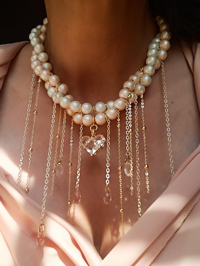 Колье "Брызги шампанского"