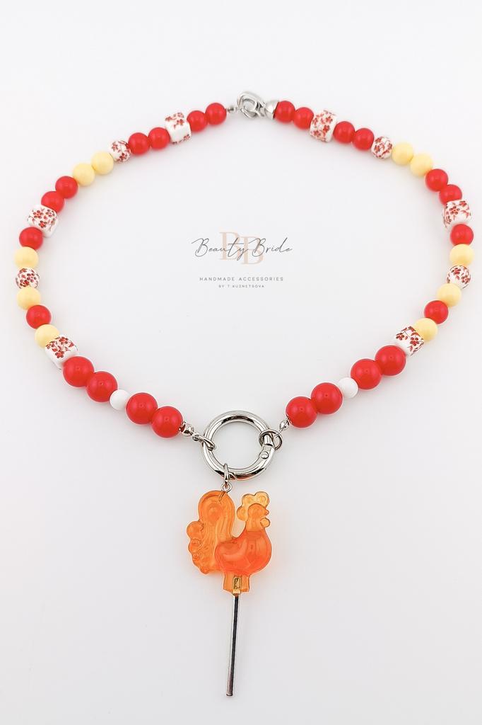 Колье-трансформер "Петушок"