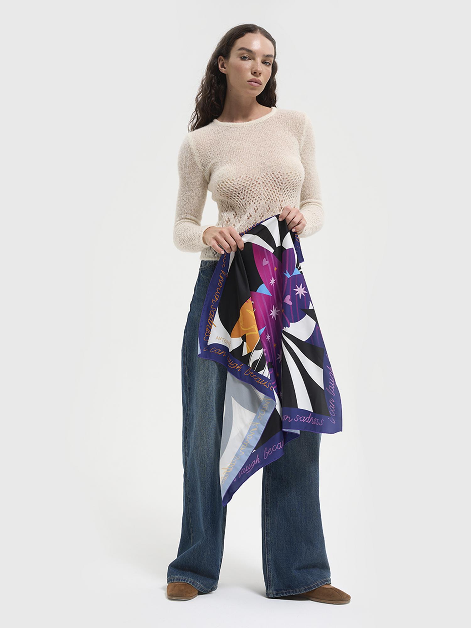 ПЛАТОК “QUIET JOY”  VIOLET