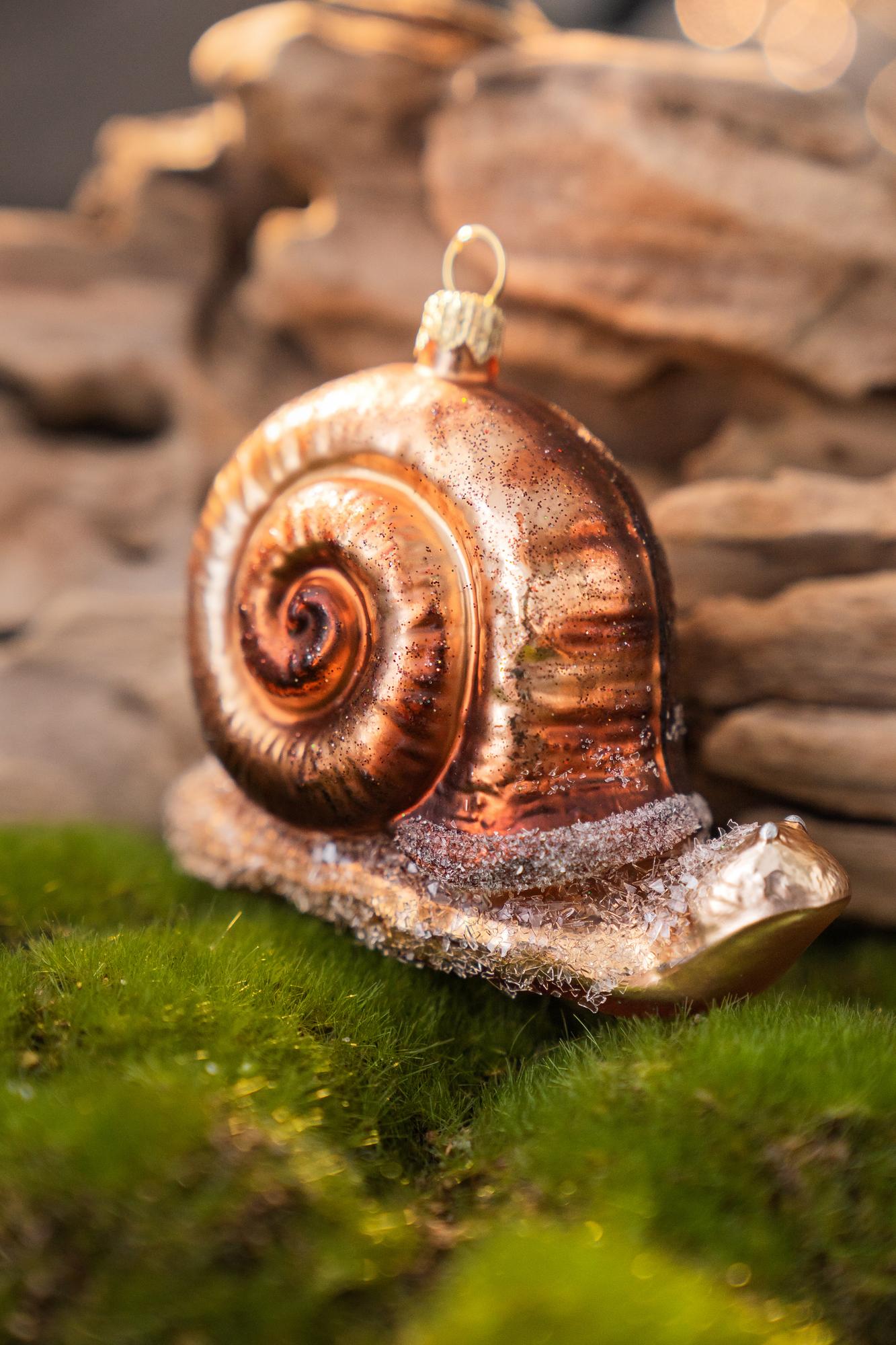 Елочная игрушка "Улитка натуральная"