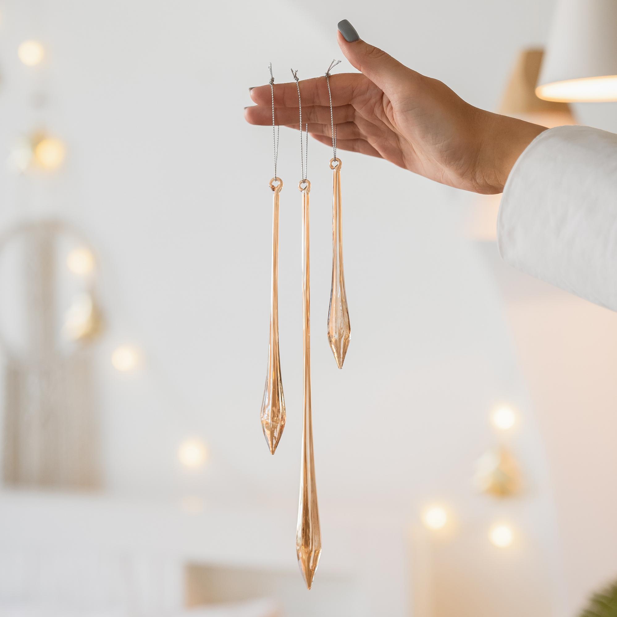 Елочные игрушки "Сосульки"