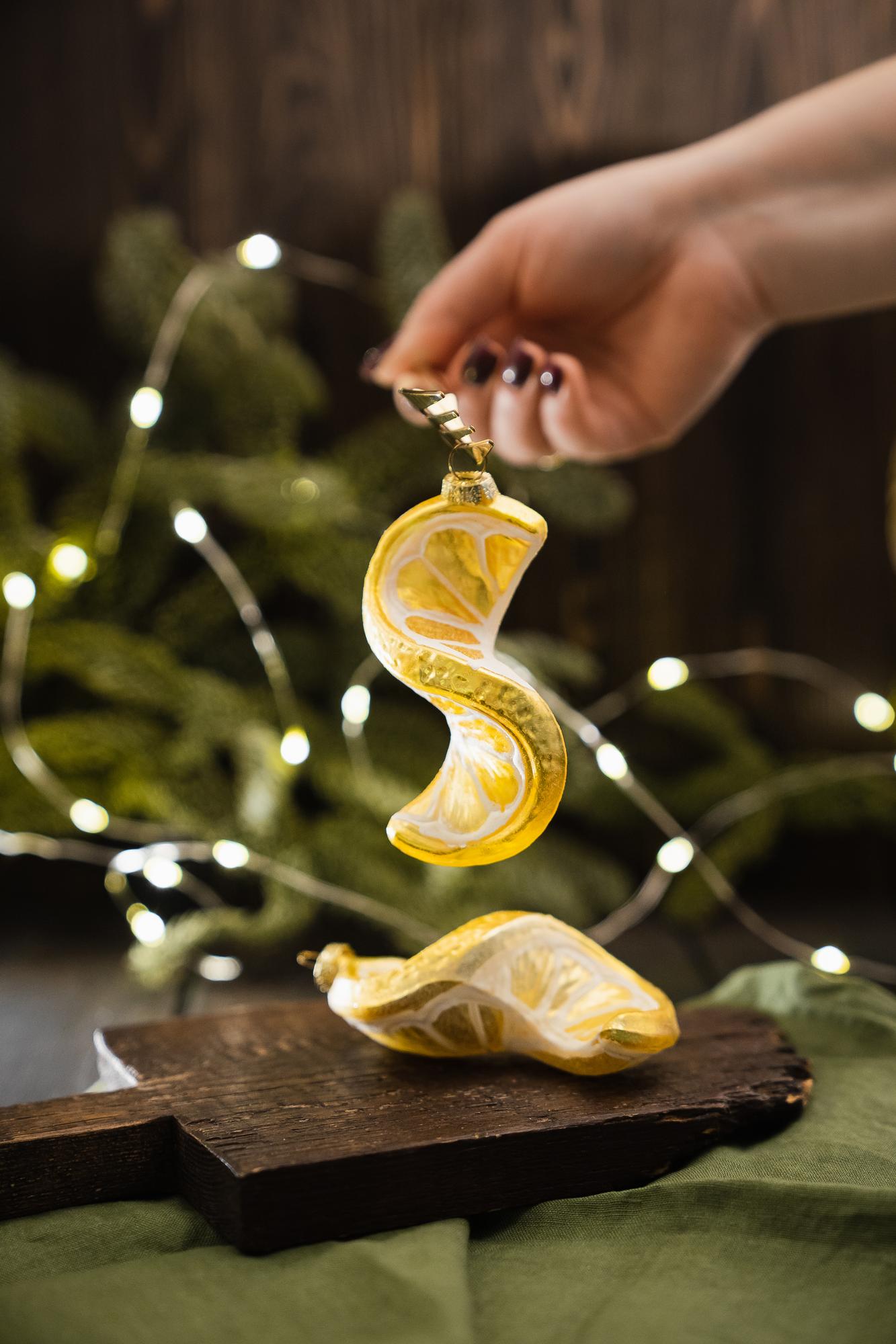 Елочная игрушка "Лимончик"