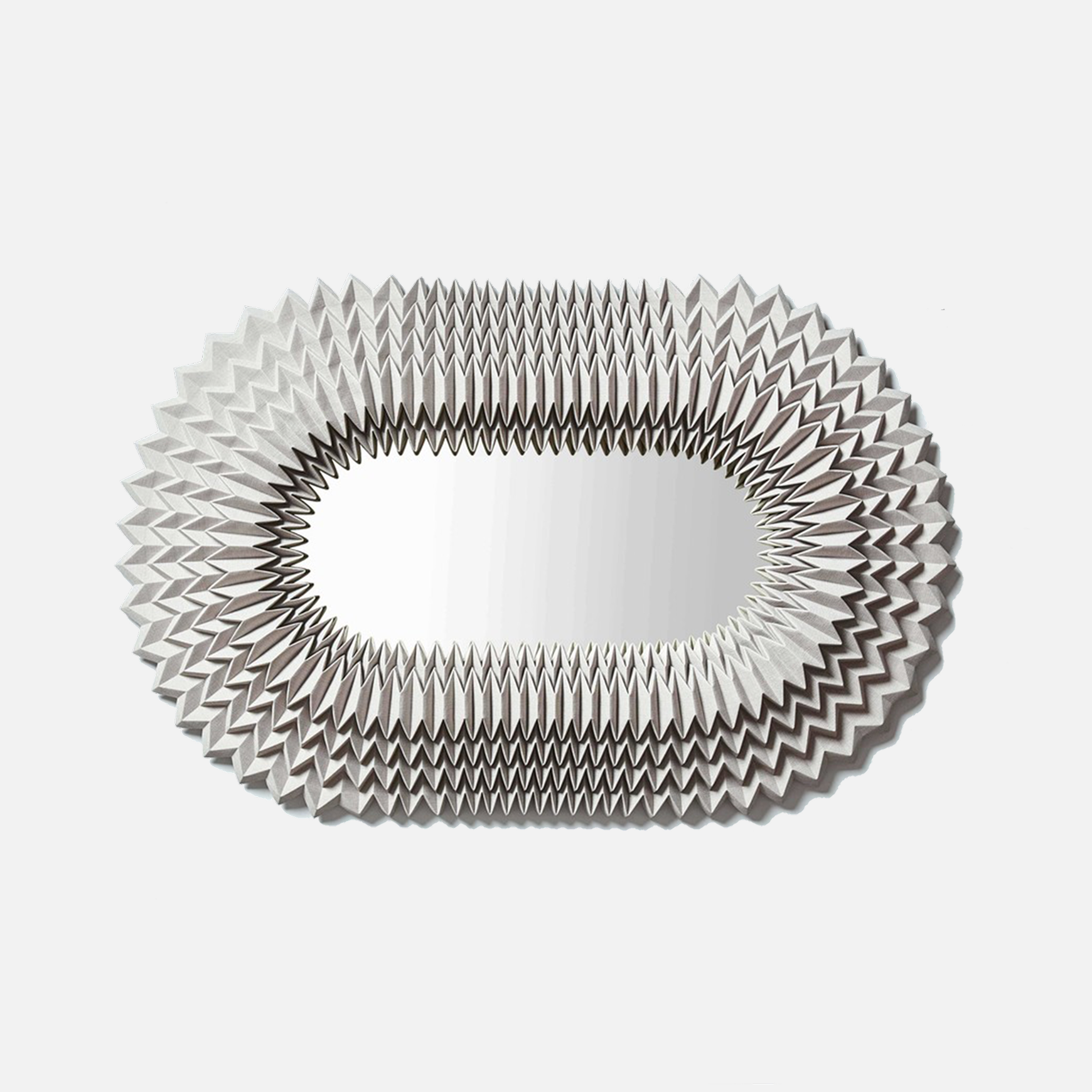 OVAL beige/zigzag gold