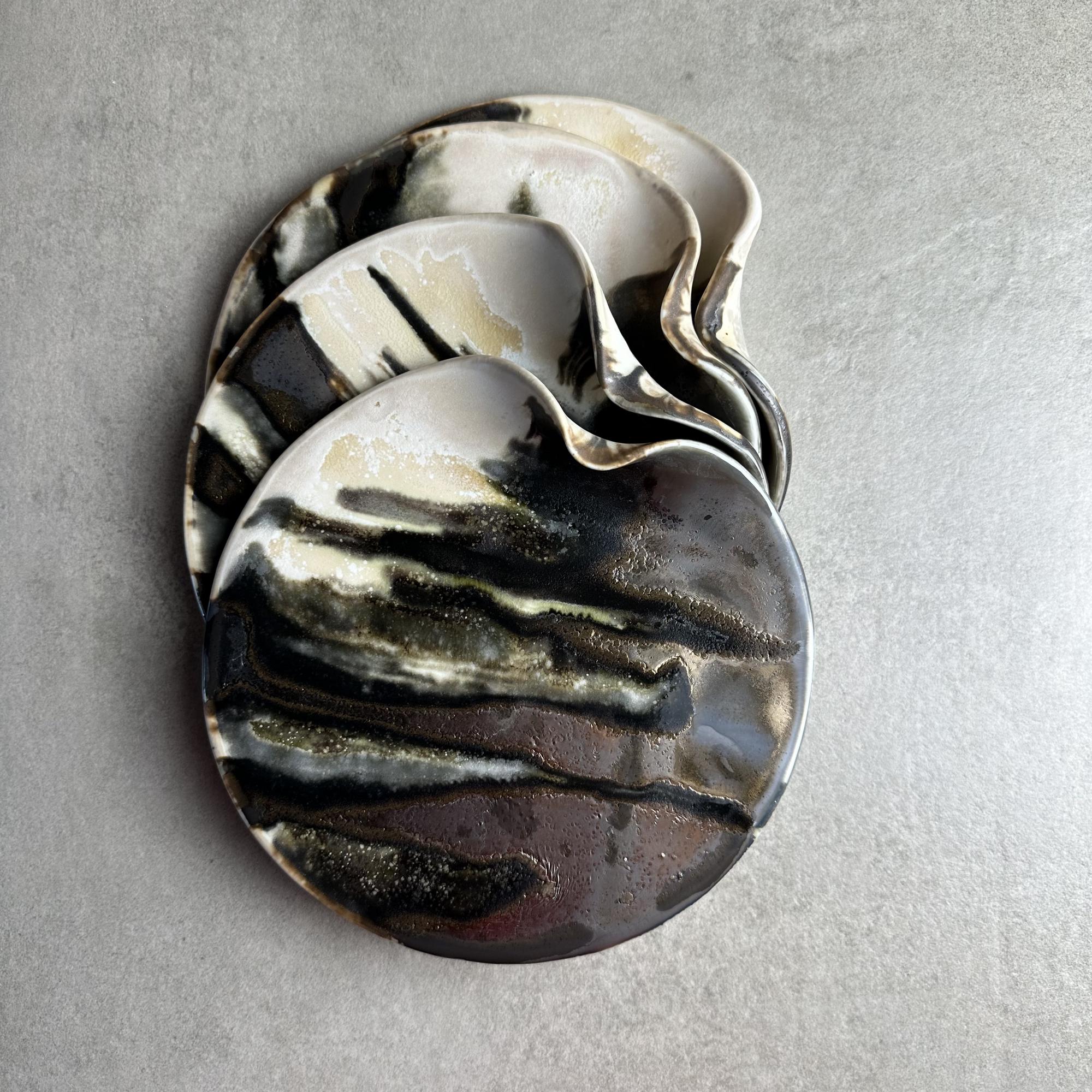 Сырная тарелка Rustic Gold. Д 20см