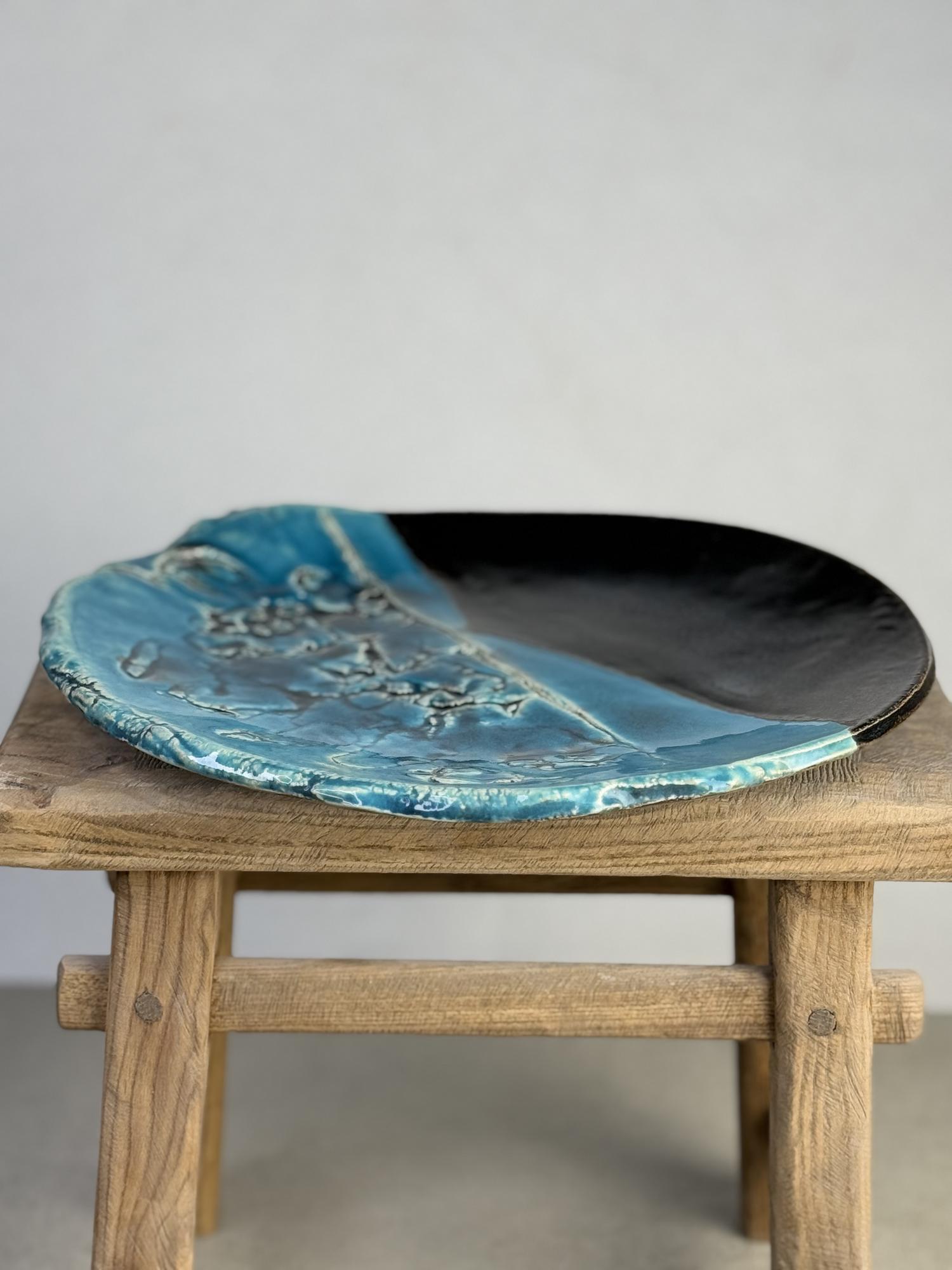 Блюдо Морской камень. Диаметр 27 см