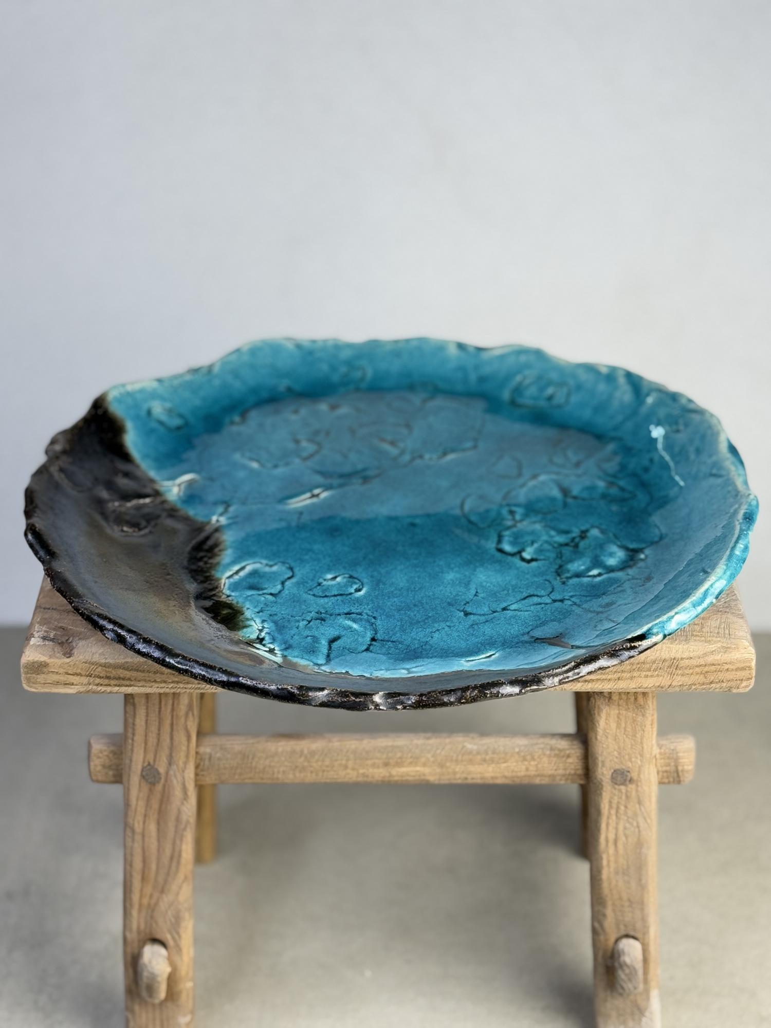 Блюдо Морской камень. Диаметр 31 см