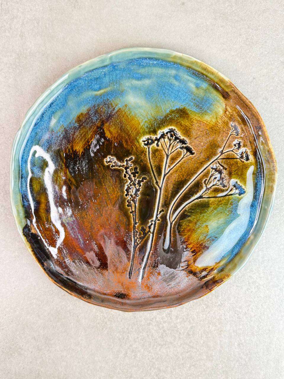 Тарелка "Тысячелистник" 30см