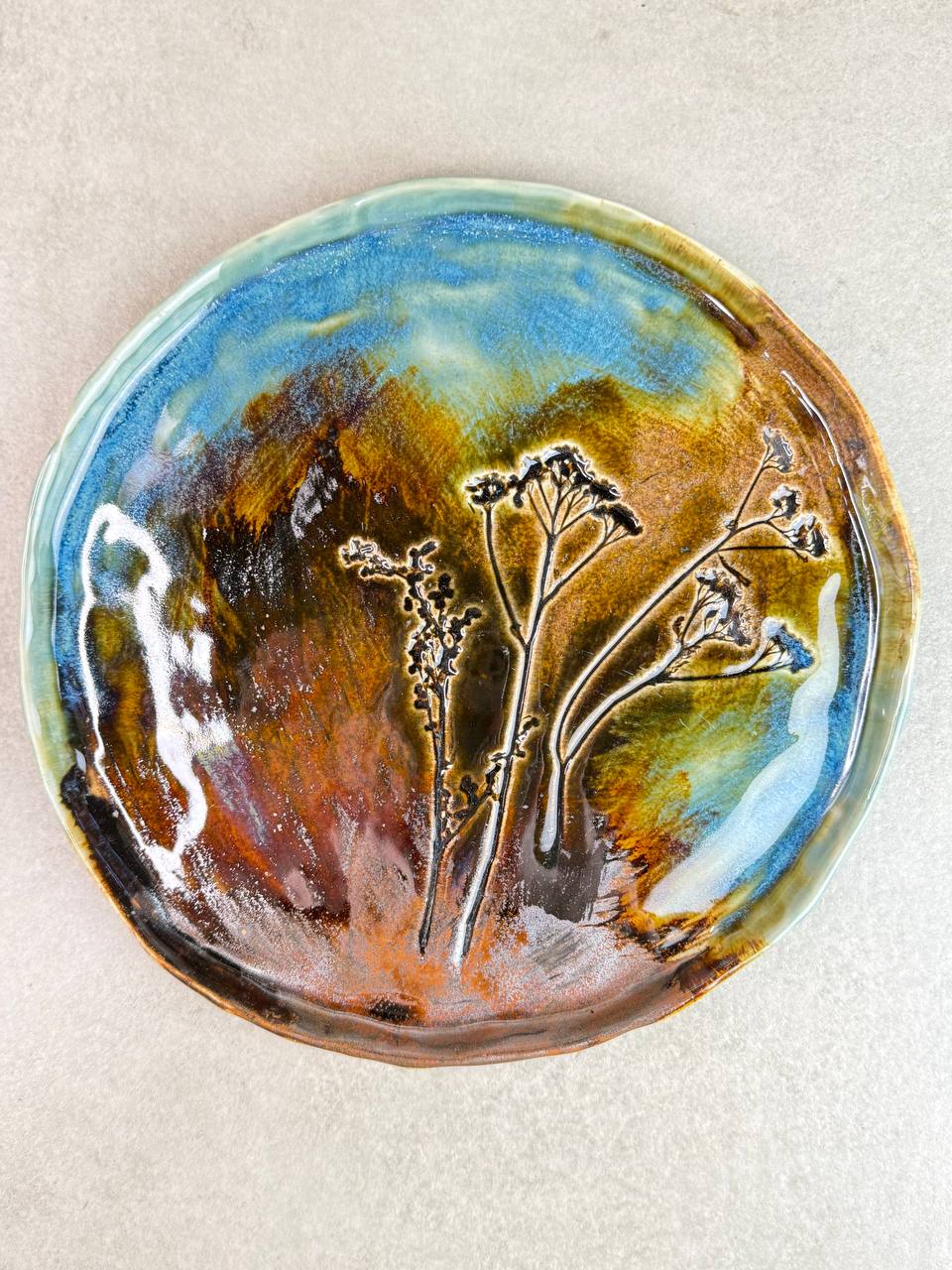 Тарелка "Тысячелистник" 25см