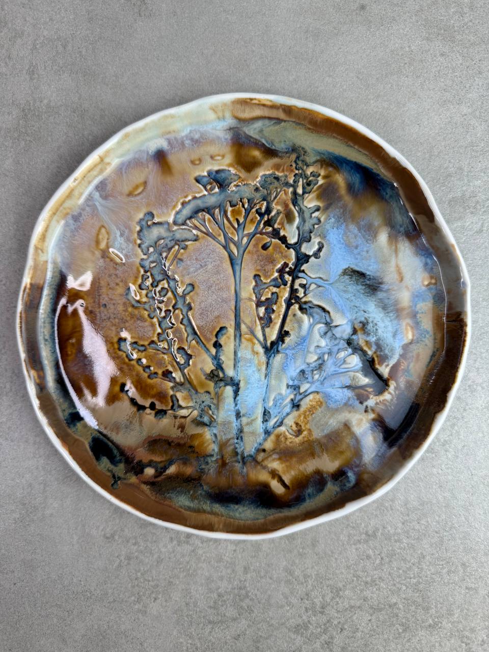 Тарелка "Тысячелистник" 15см