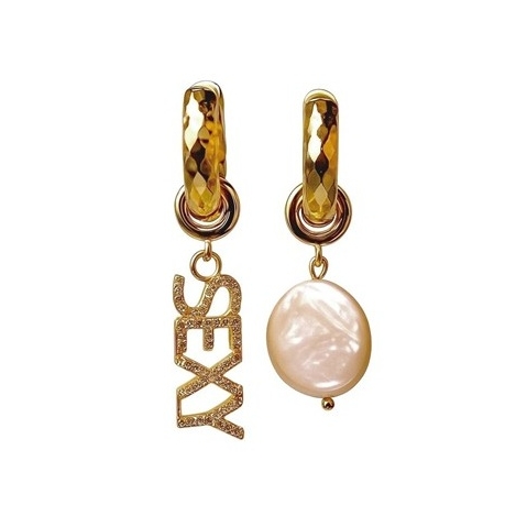 Серьги SEXY+PEARL gold