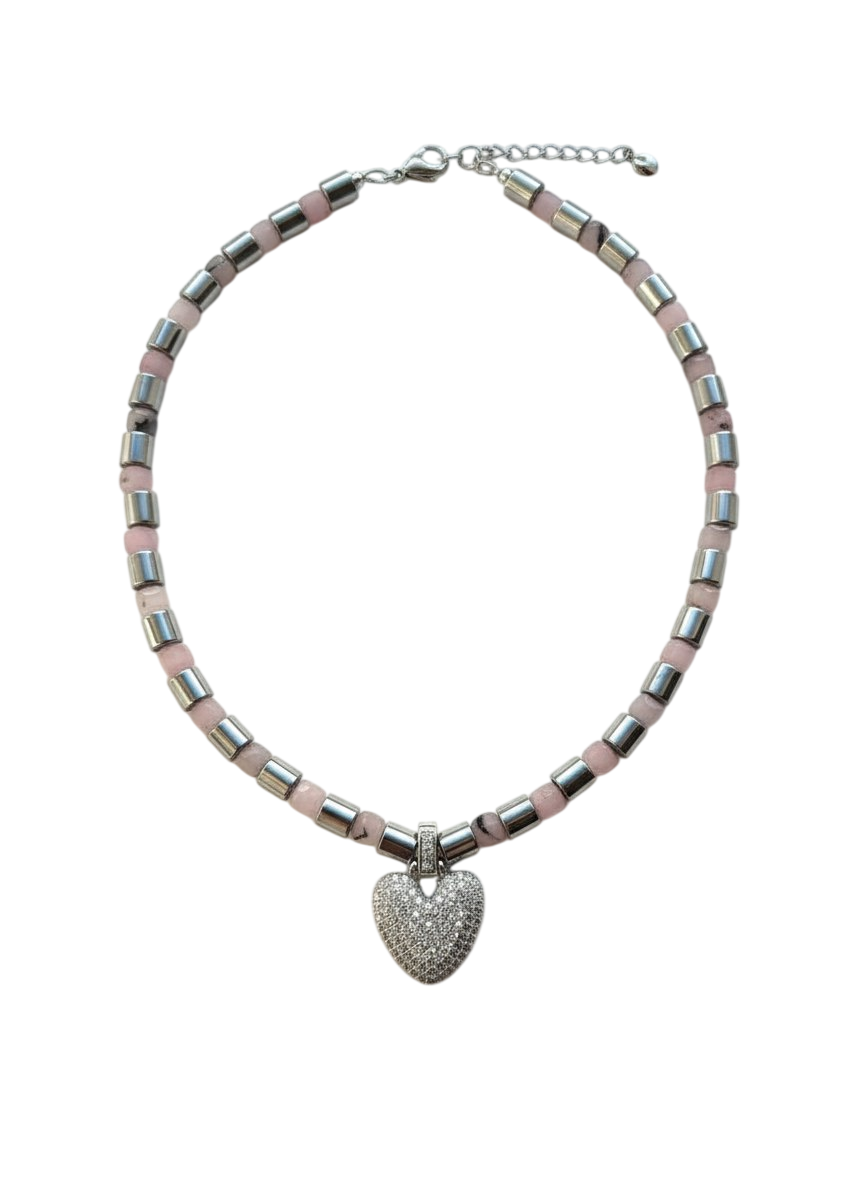 Колье PINK HEART