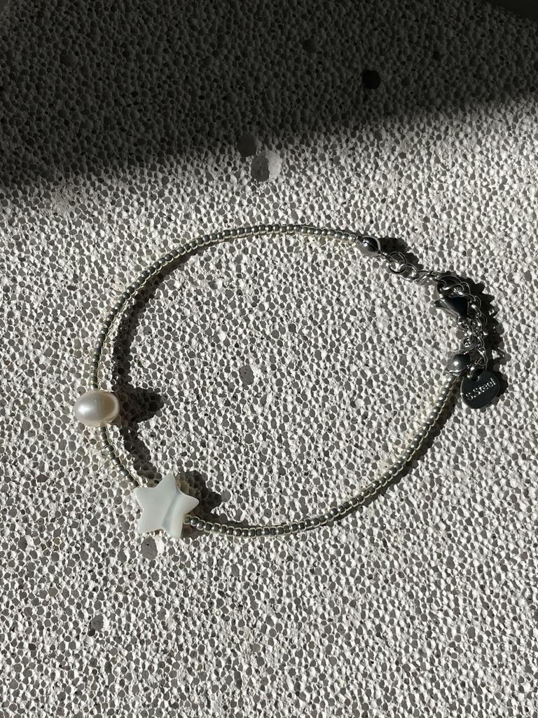 Браслет Звезда серебристый