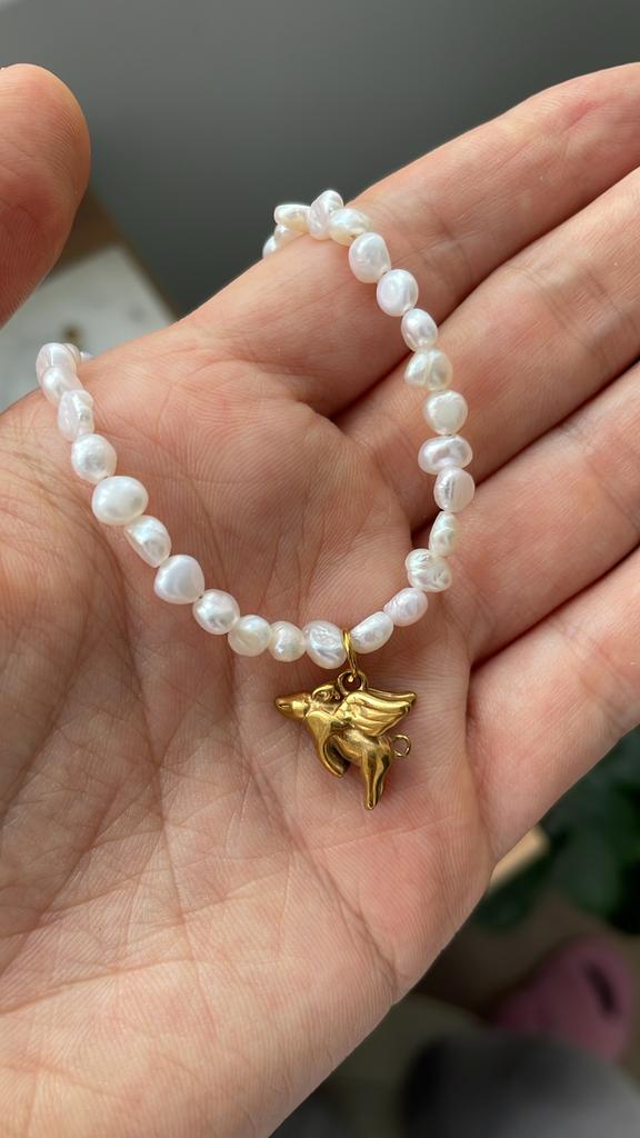 Колье Поросенок с крыльями