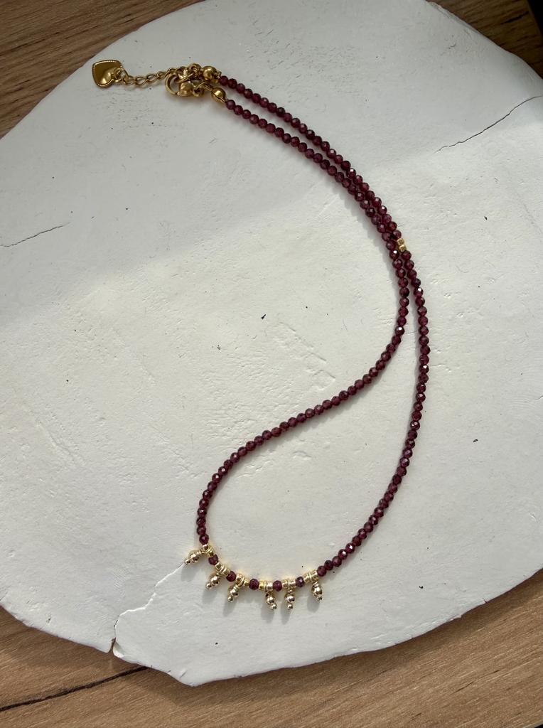 Чокер Шарма бургунди