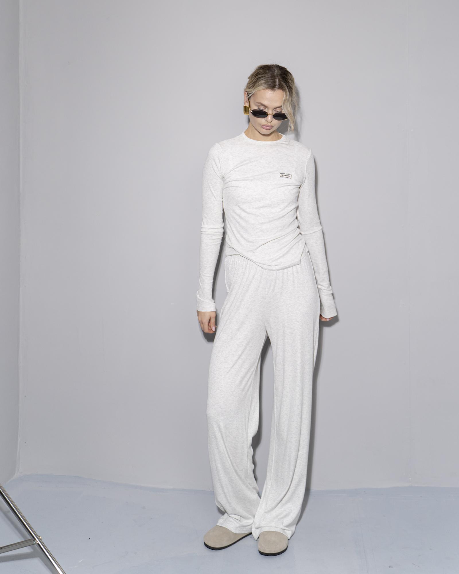 Брюки тон.лапша Melange