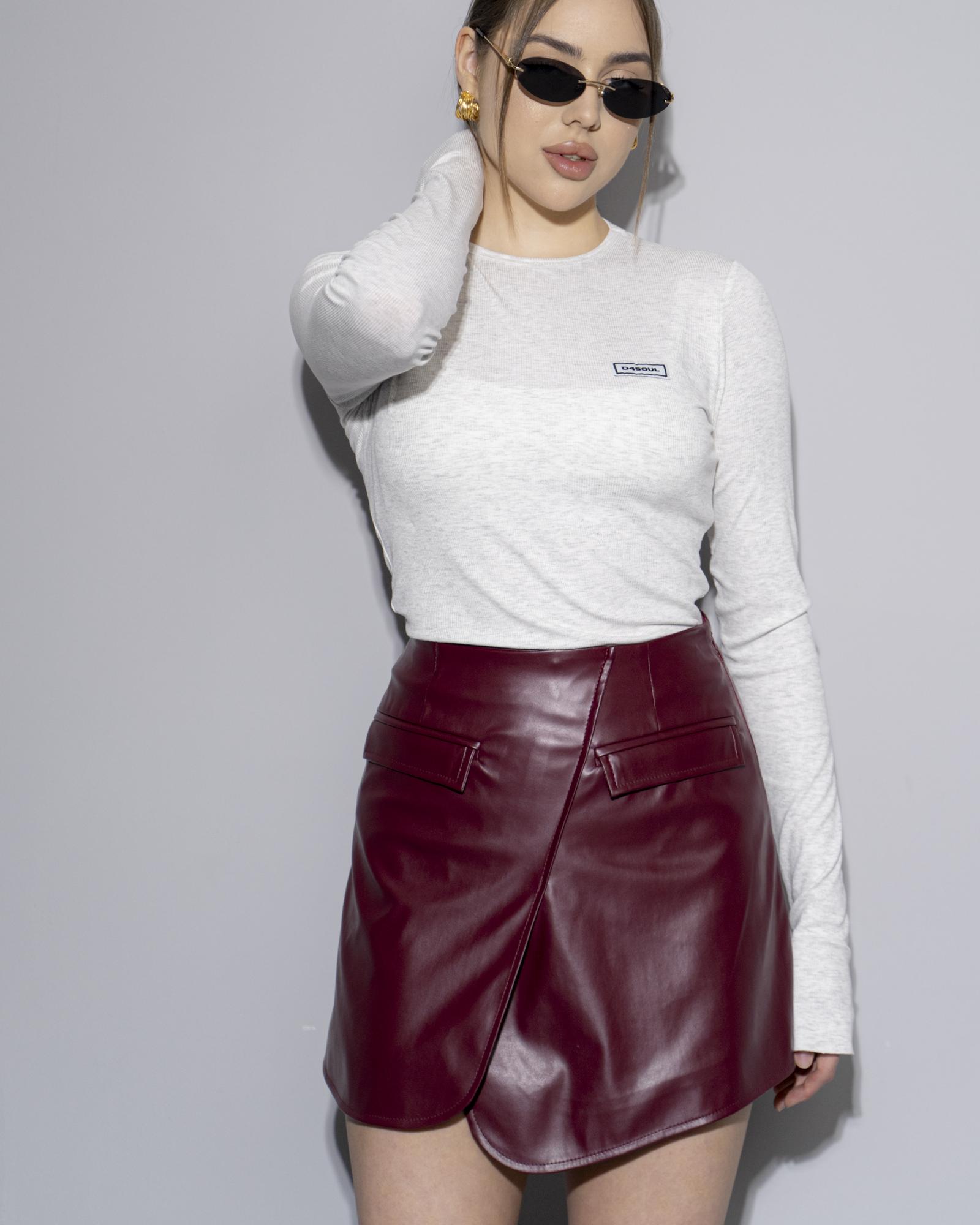 Юбка Burgundy э/кожа