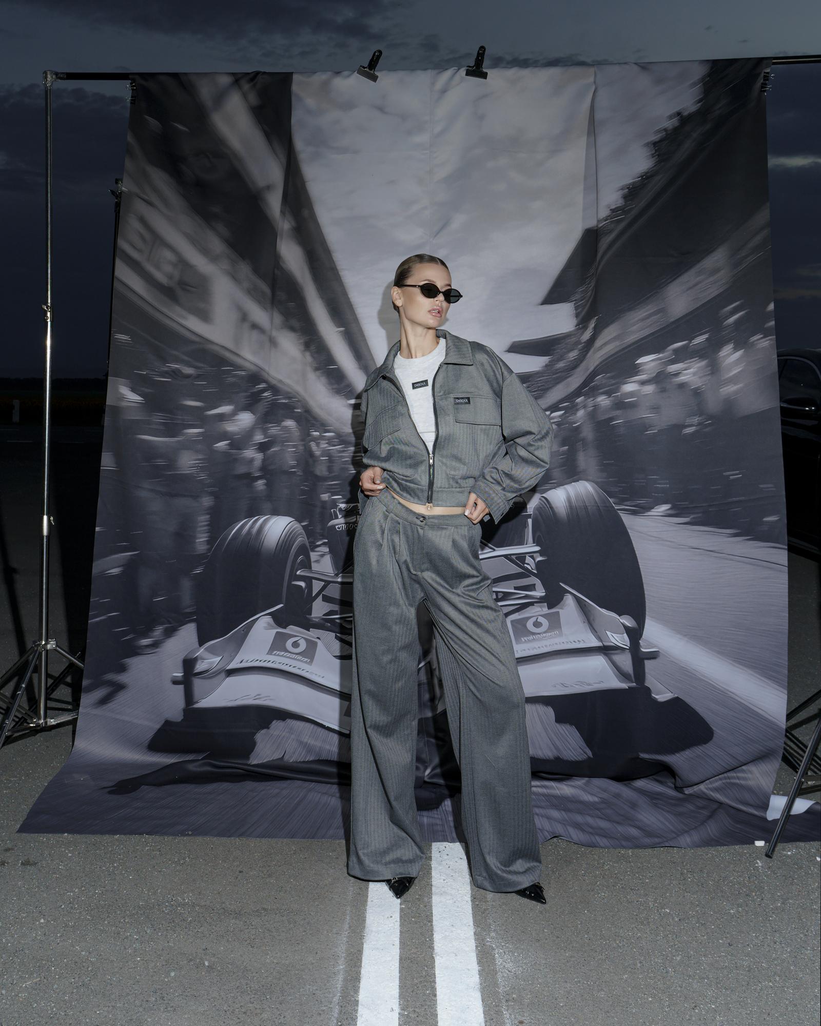 Бомбер джерси Grey