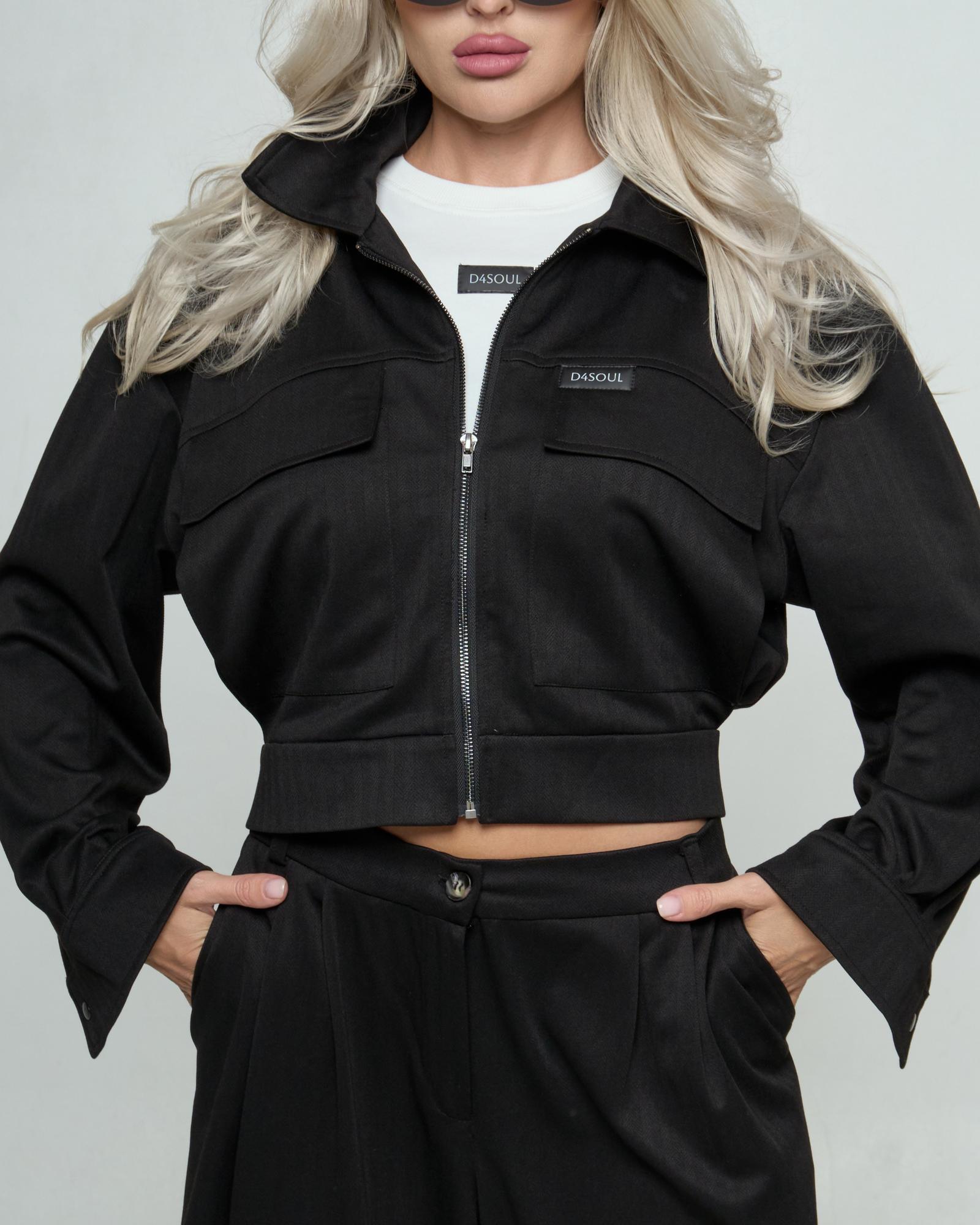 Бомбер джерси Black