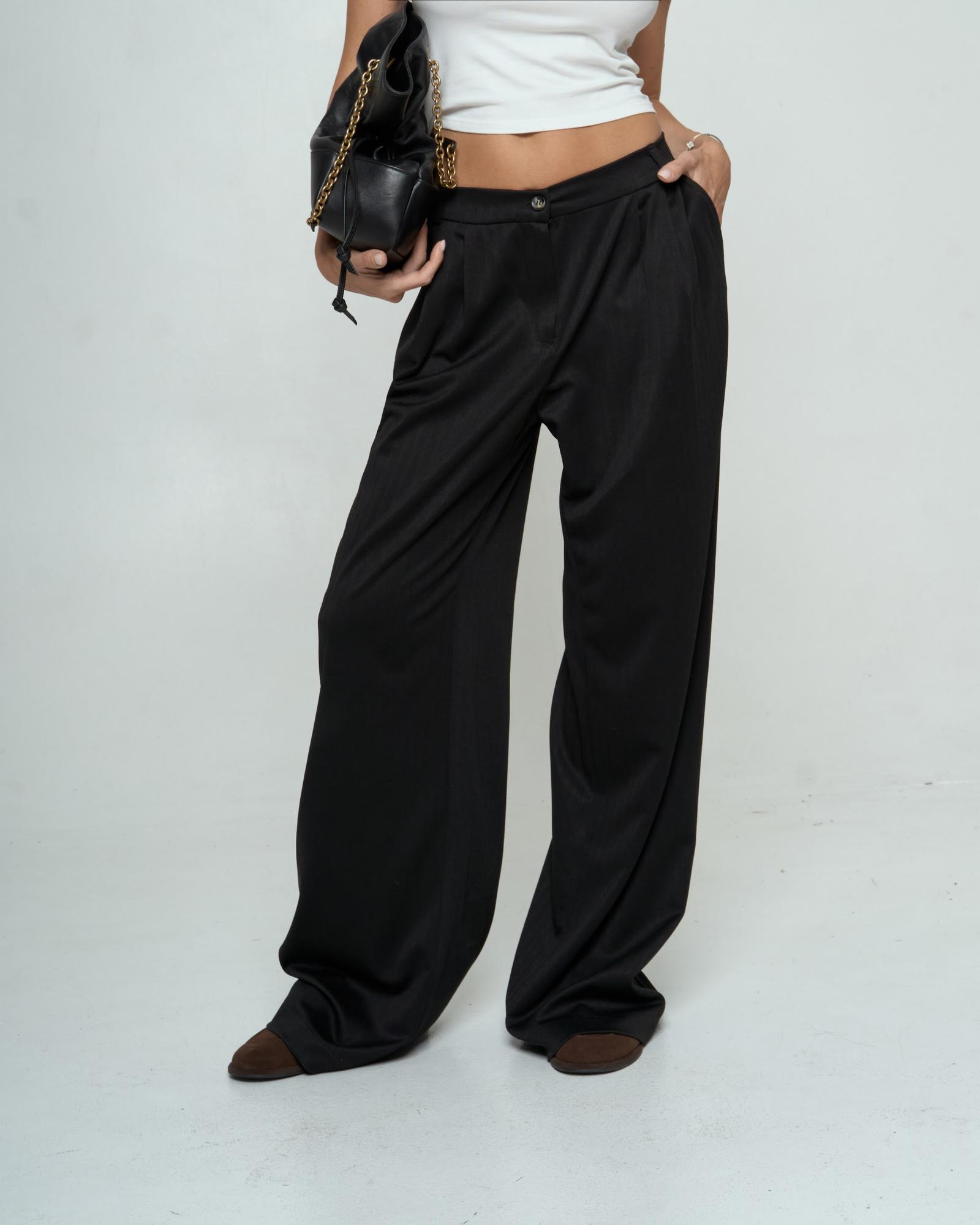 Палаццо джерси Black