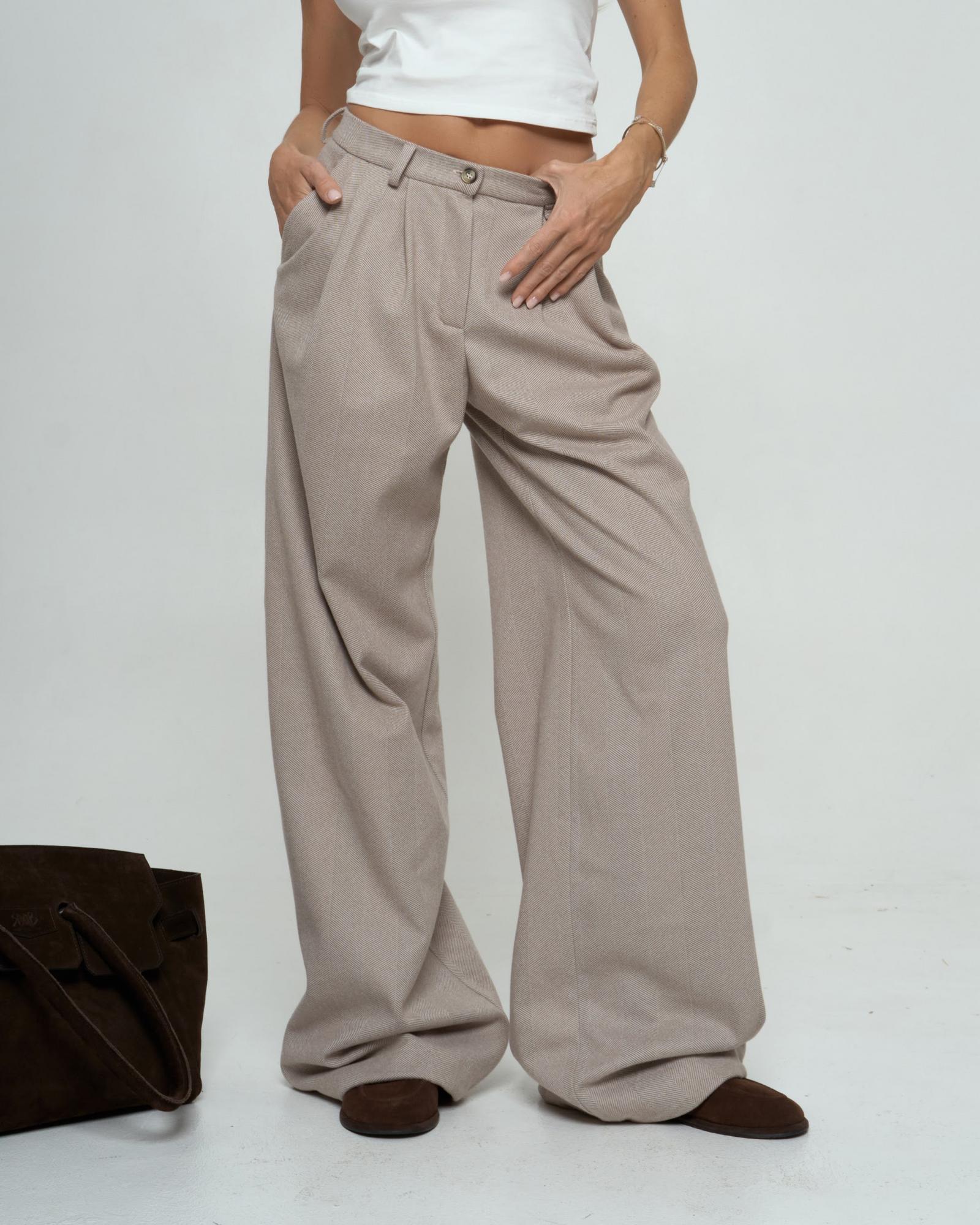 Палаццо джерси Beige